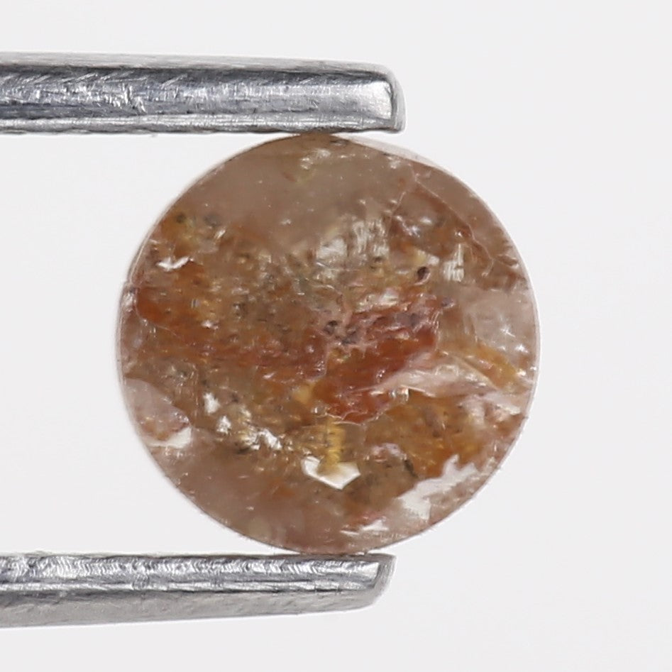 0.60 Carat Natural Salt and Pepper Round Rosecut Rustic Diamond 5.41 MM