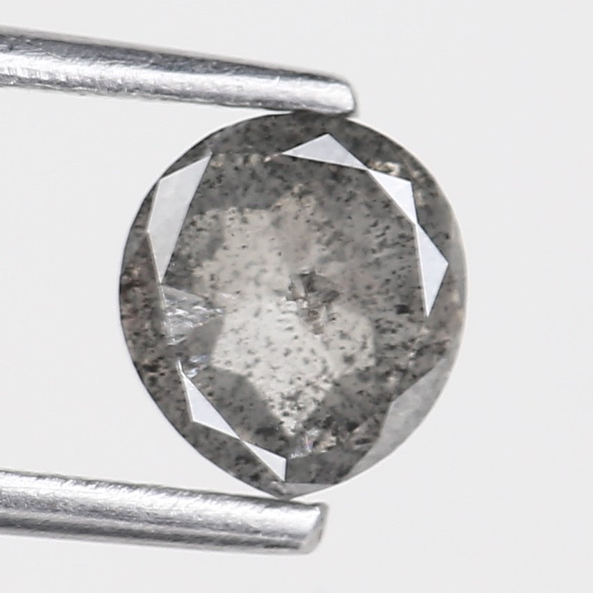 1 Carat Transparent Diamond Tear Drop Salt and Pepper Stone 6.26 MM