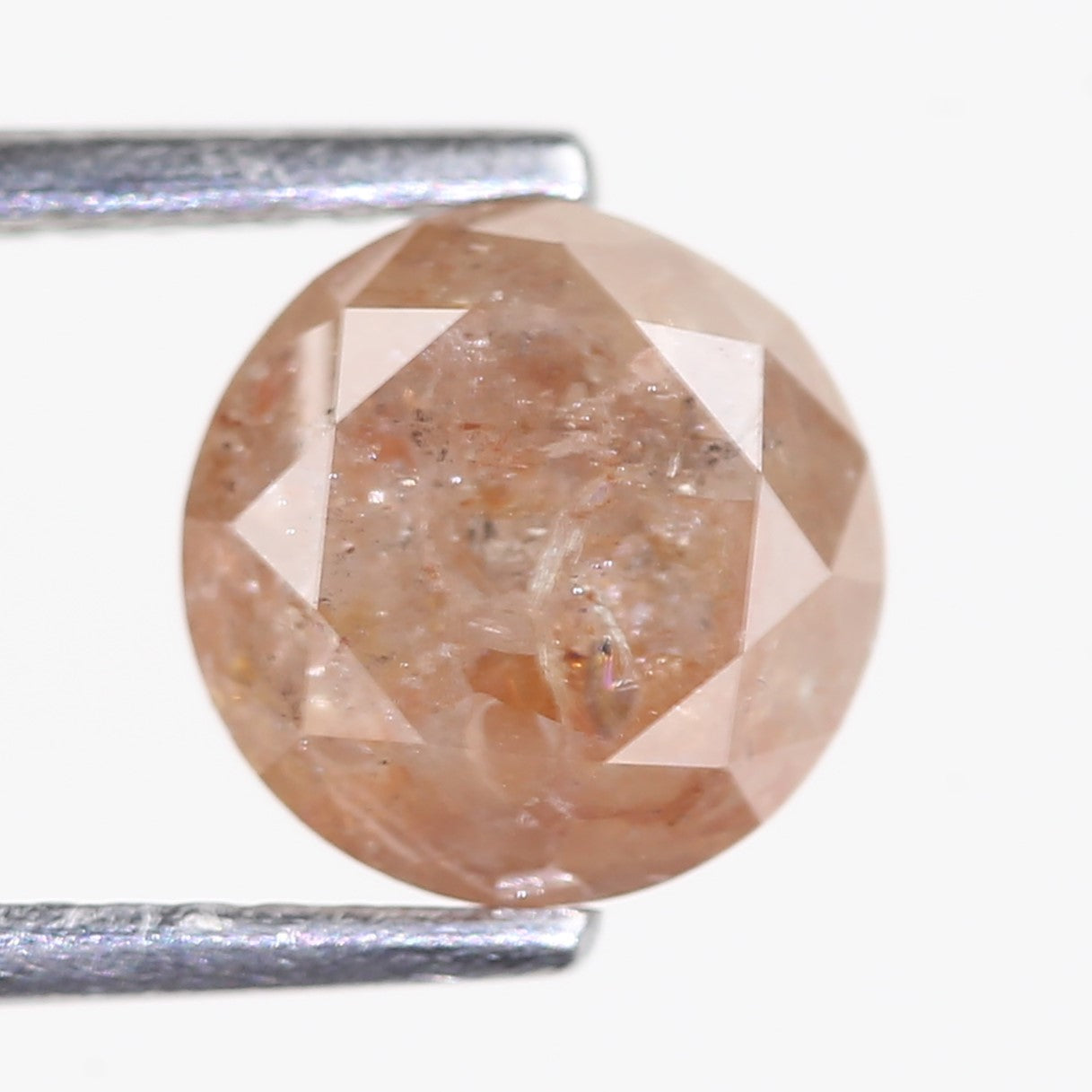 2.31 Carat Natural Orange Round Brilliant Diamond 7.46 MM
