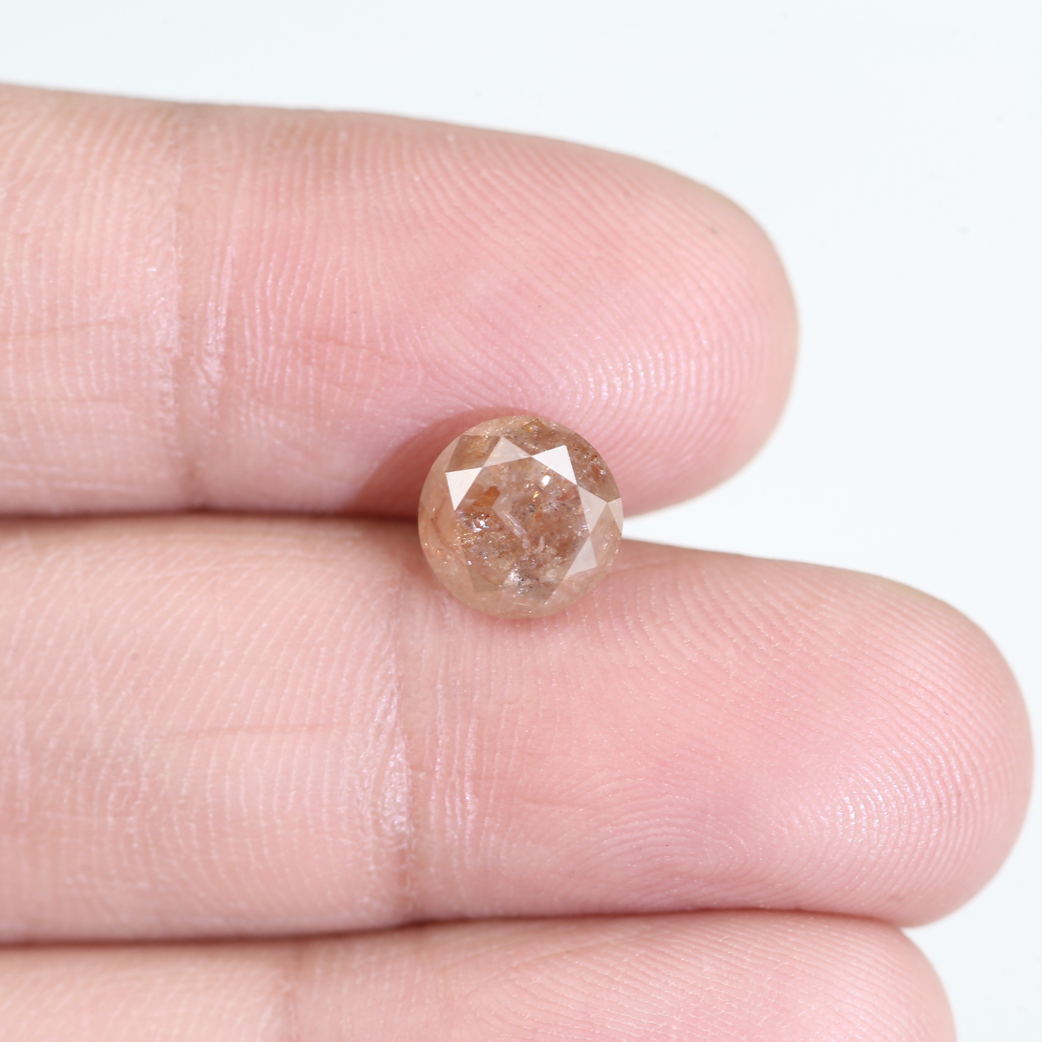 2.31 Carat Natural Orange Round Brilliant Diamond 7.46 MM