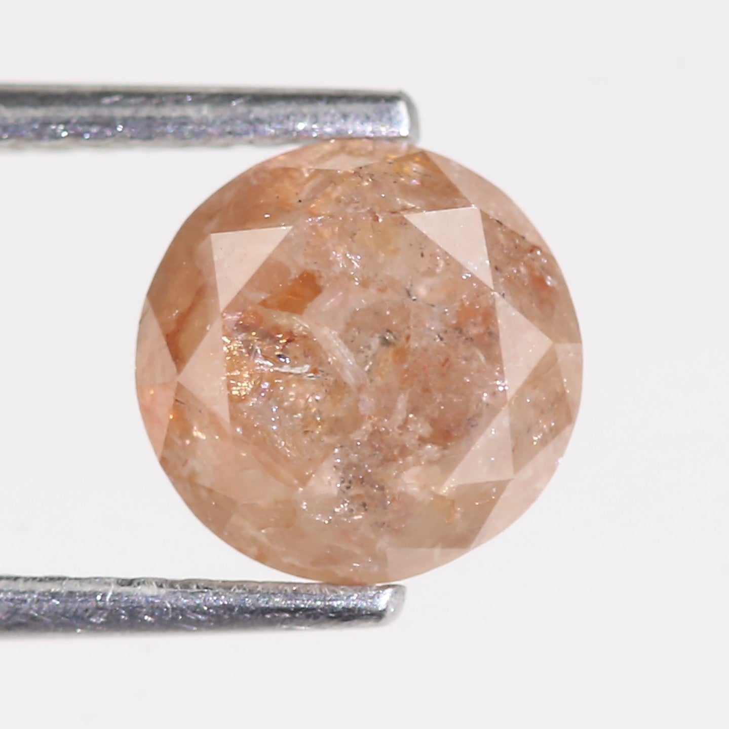2.31 Carat Natural Orange Round Brilliant Diamond 7.46 MM