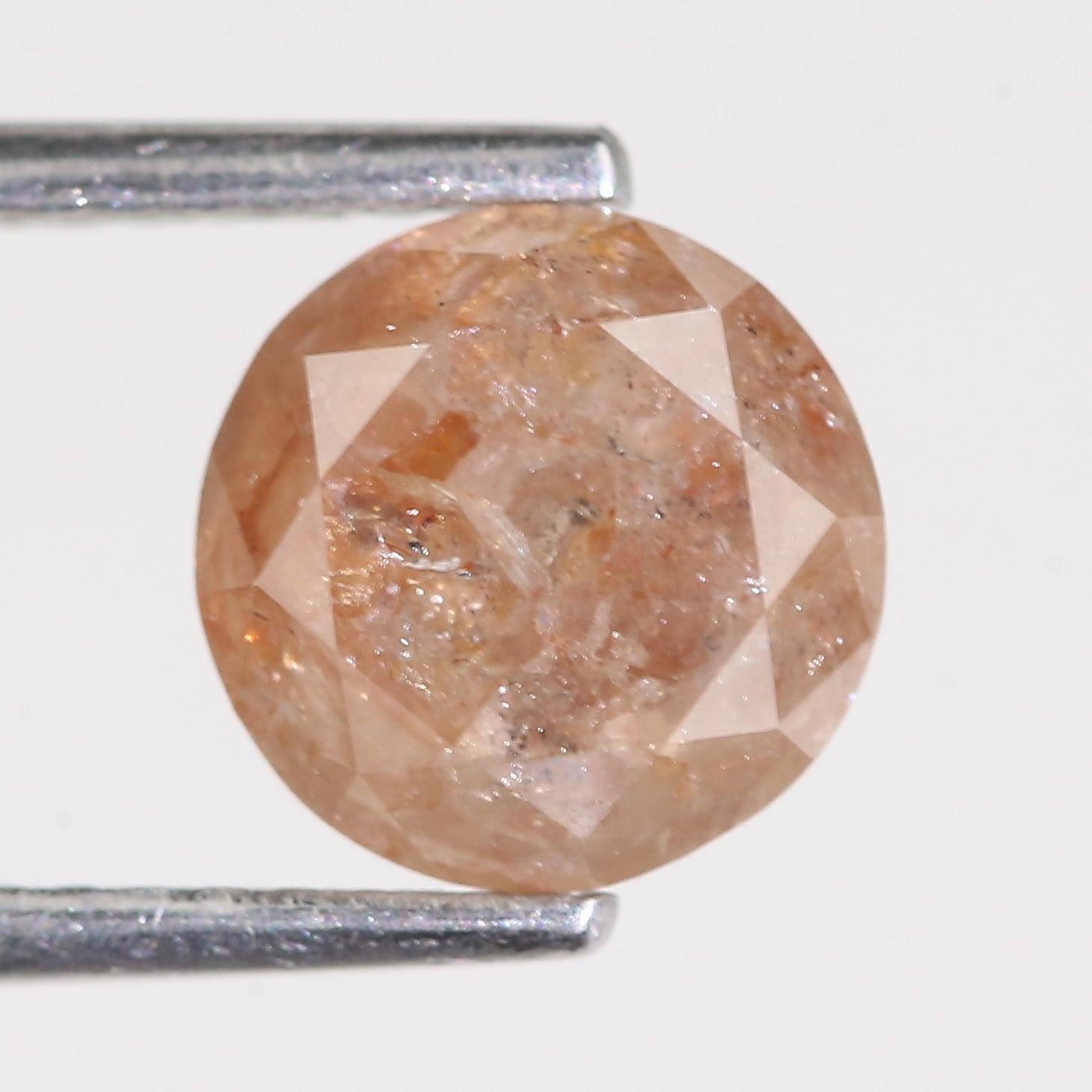 2.31 Carat Natural Orange Round Brilliant Diamond 7.46 MM