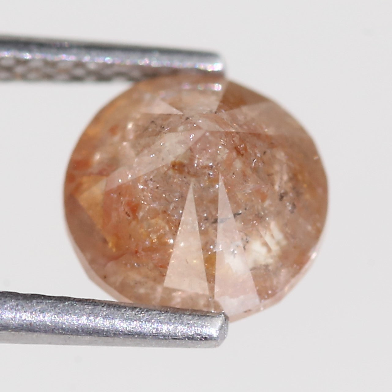 2.31 Carat Natural Orange Round Brilliant Diamond 7.46 MM