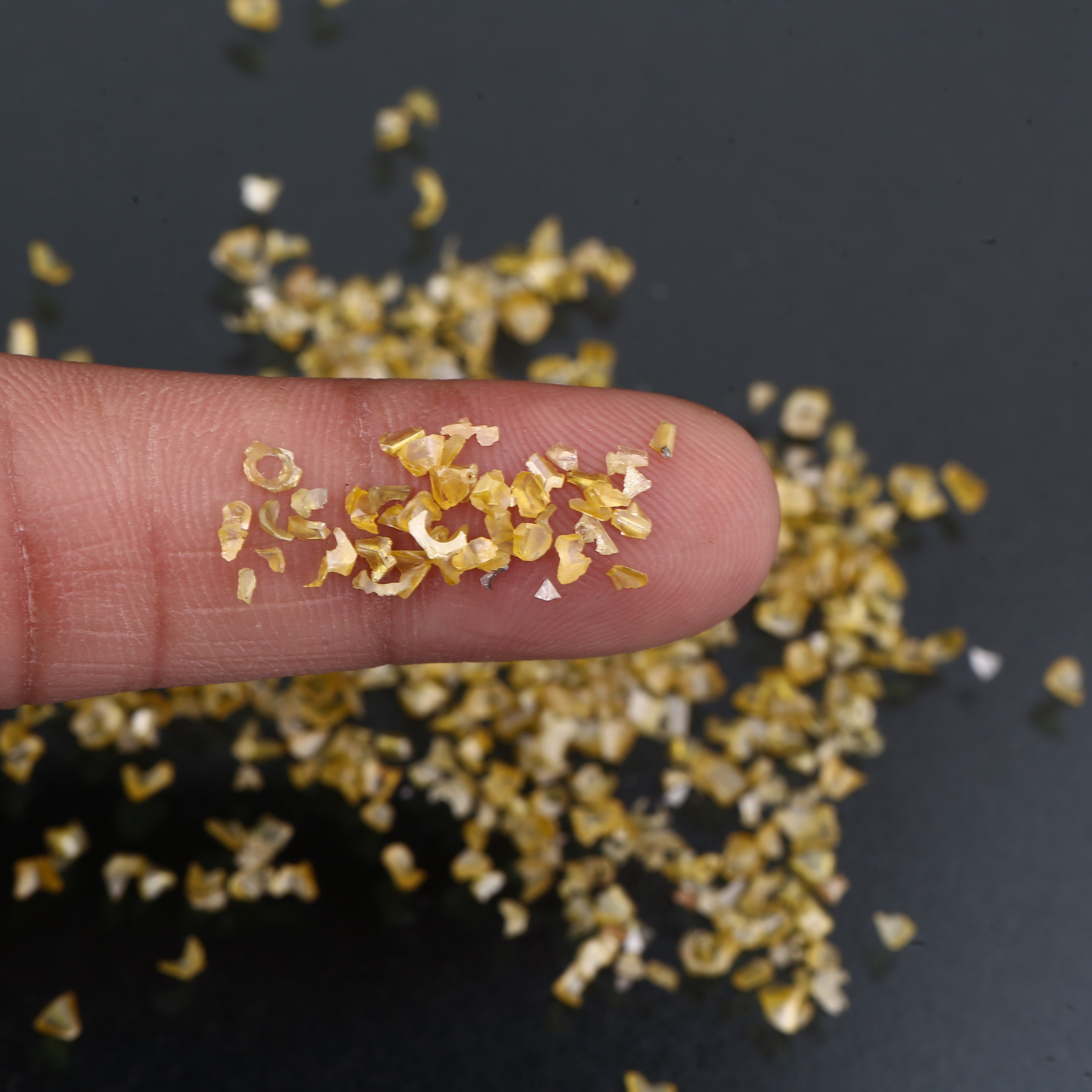 1ct Rough Raw Yellow Diamond Dust