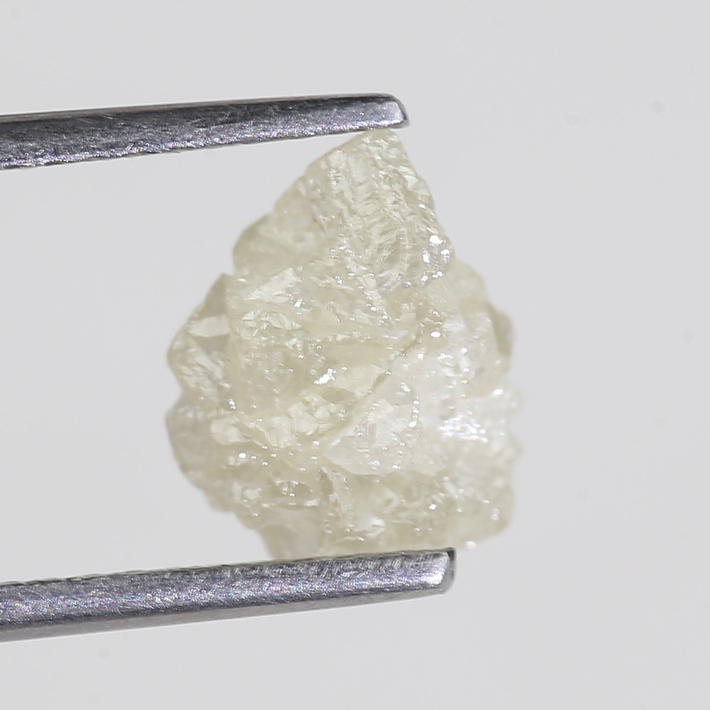 2.68 Carat Natural Rough Uncut Raw White Diamond 9.45 MM