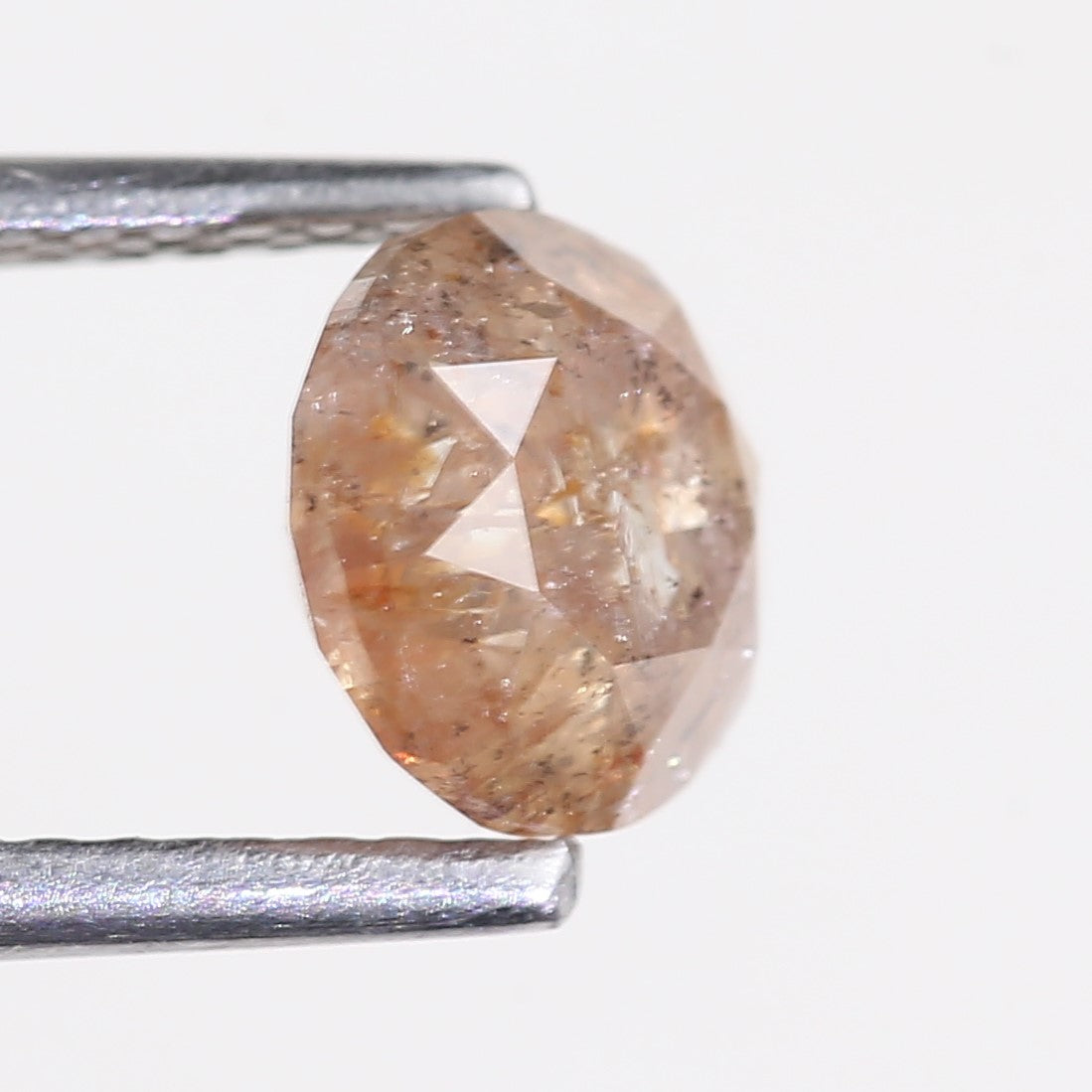 1.34 Carat Natural Salt And Pepper Round Orange Diamond For Solitaire Ring