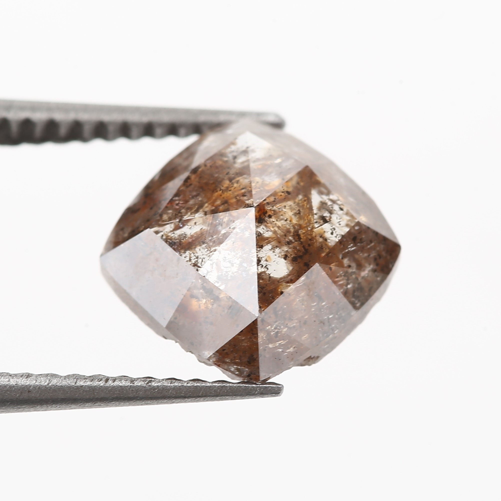orange brown salt and pepper diamond
