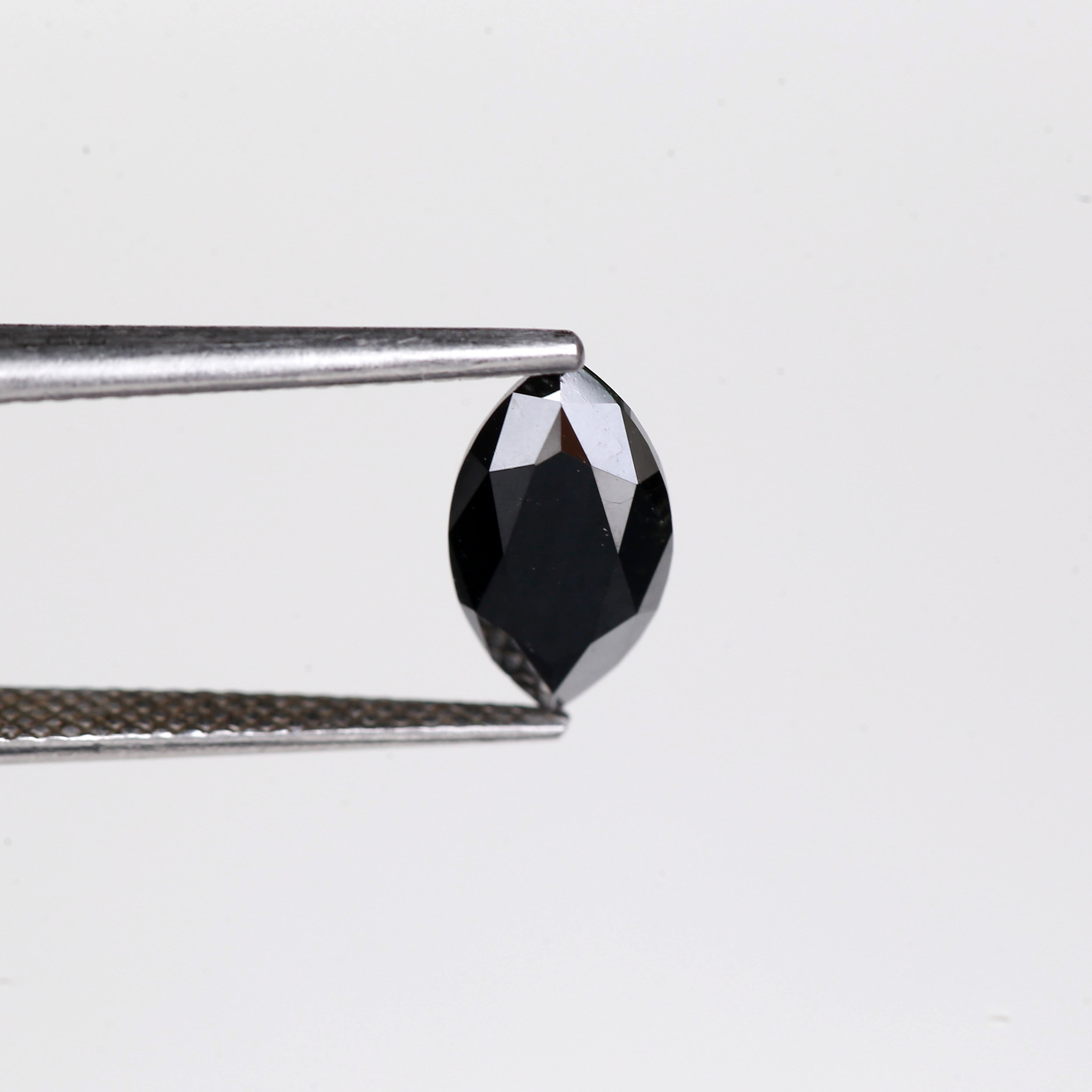 1.82 Carat Natural Marquise Brilliant Cut Black Diamond 10.89 MM