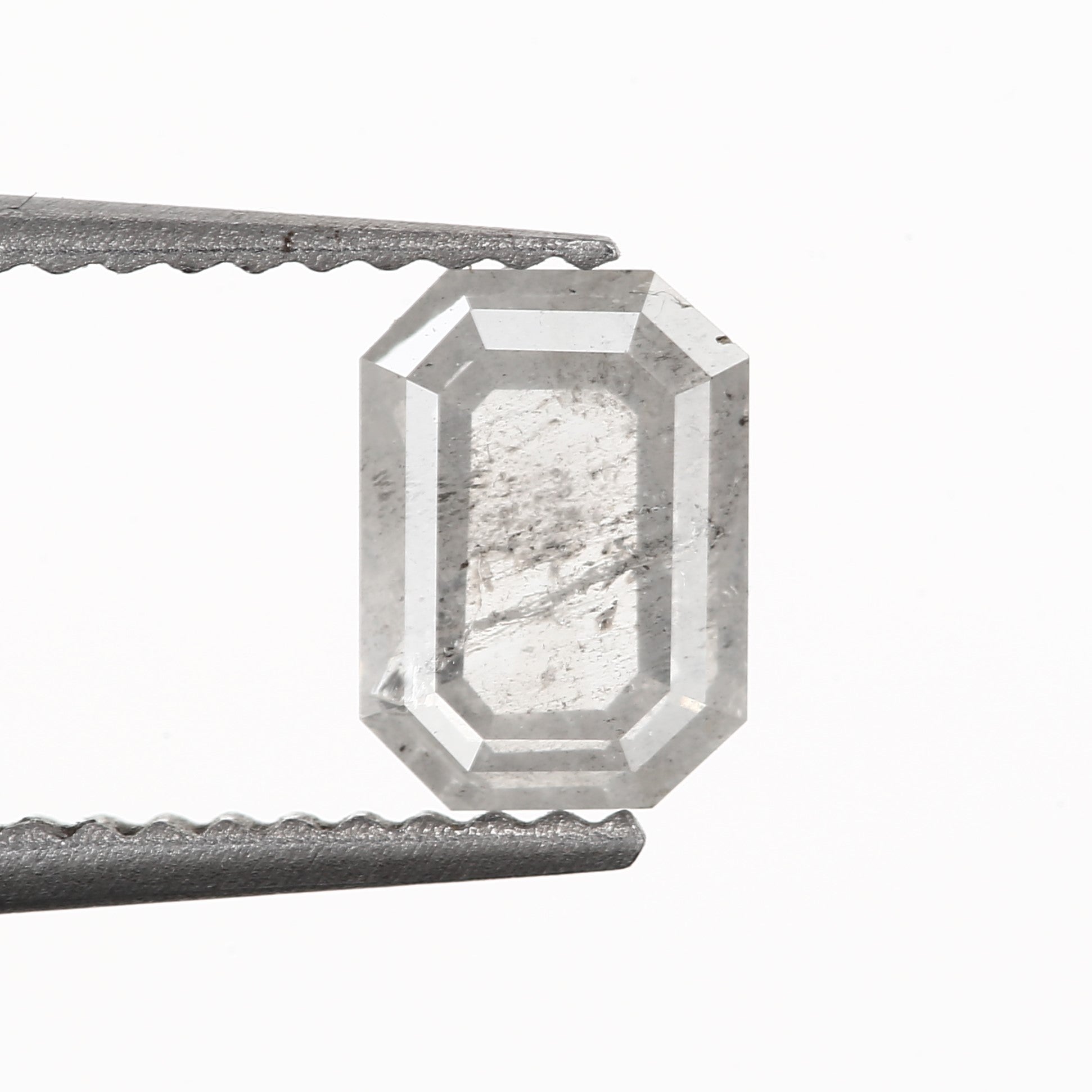 real salt and pepper diamond emerald gray