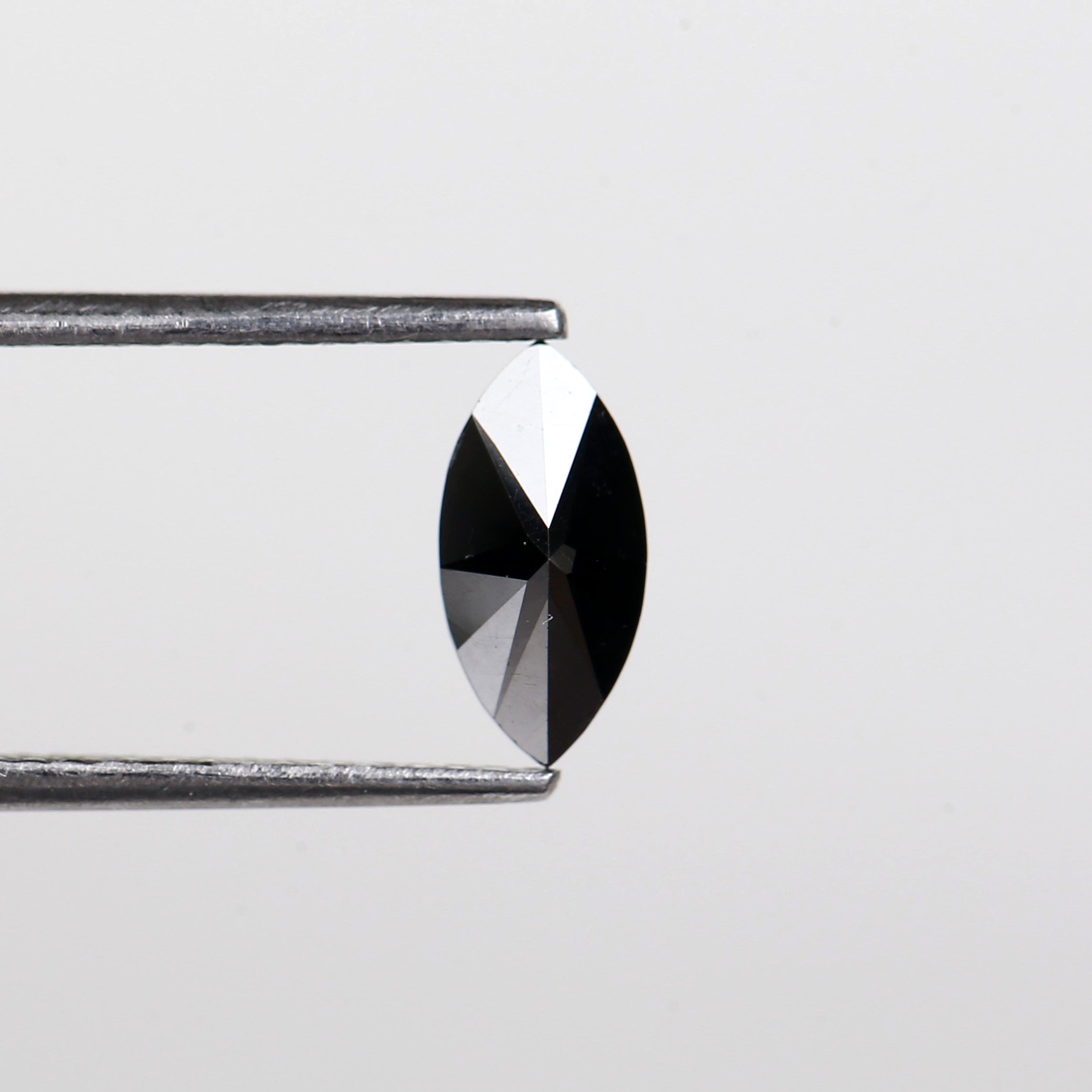 0.71 Carat Natural Marquise Cut Black Diamond For Engagement Ring