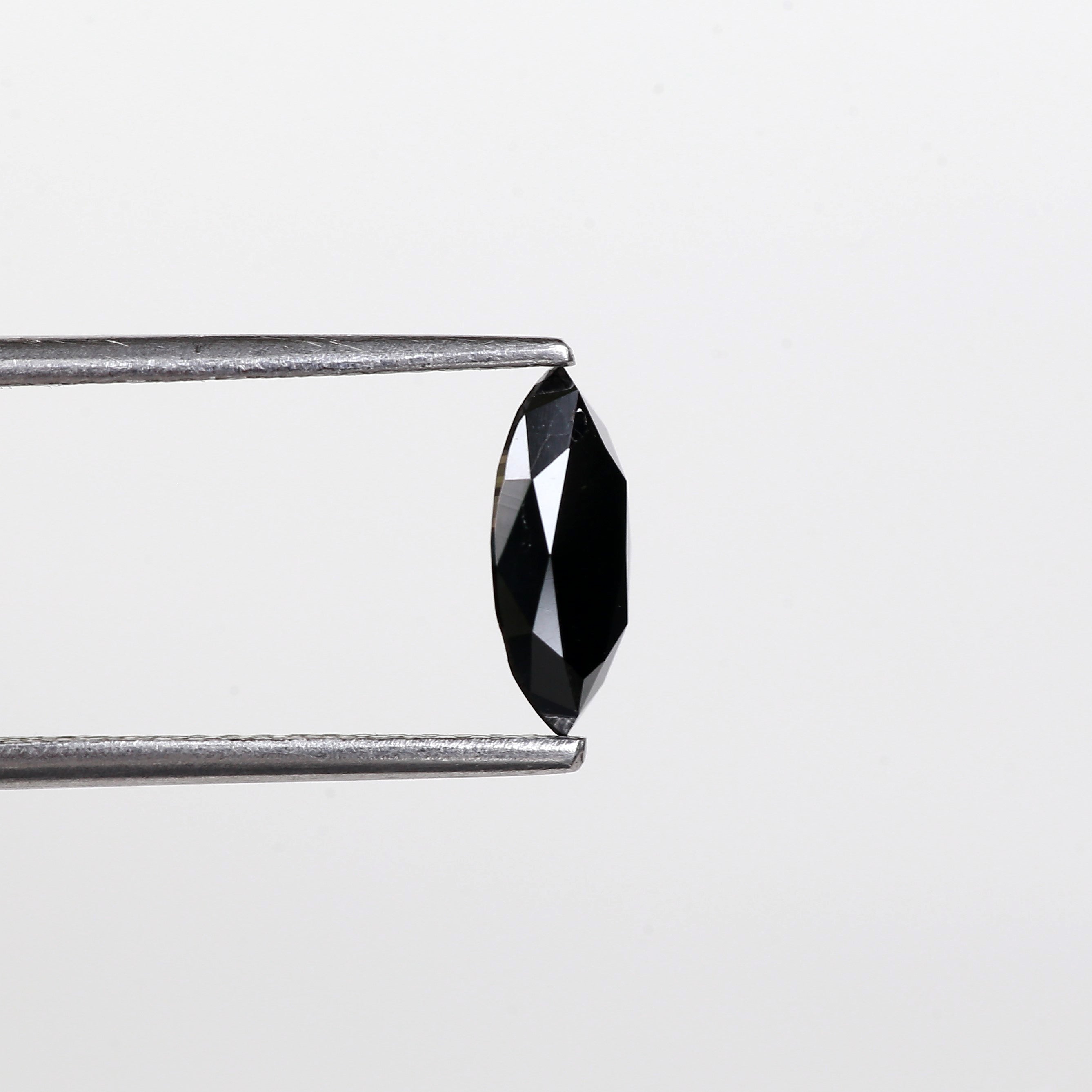 0.71 Carat Natural Marquise Cut Black Diamond For Engagement Ring