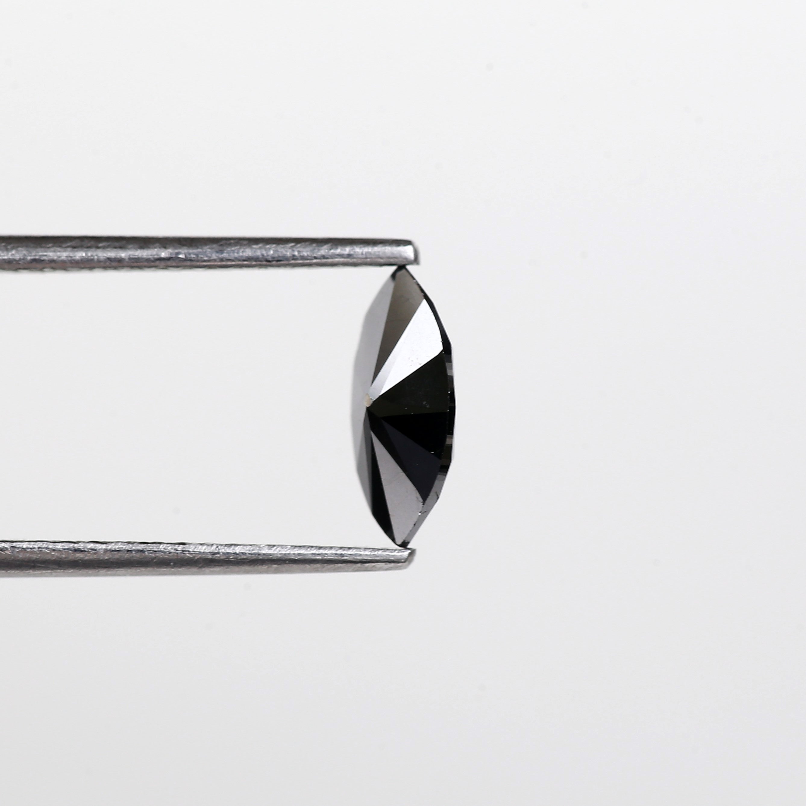 0.71 Carat Natural Marquise Cut Black Diamond For Engagement Ring