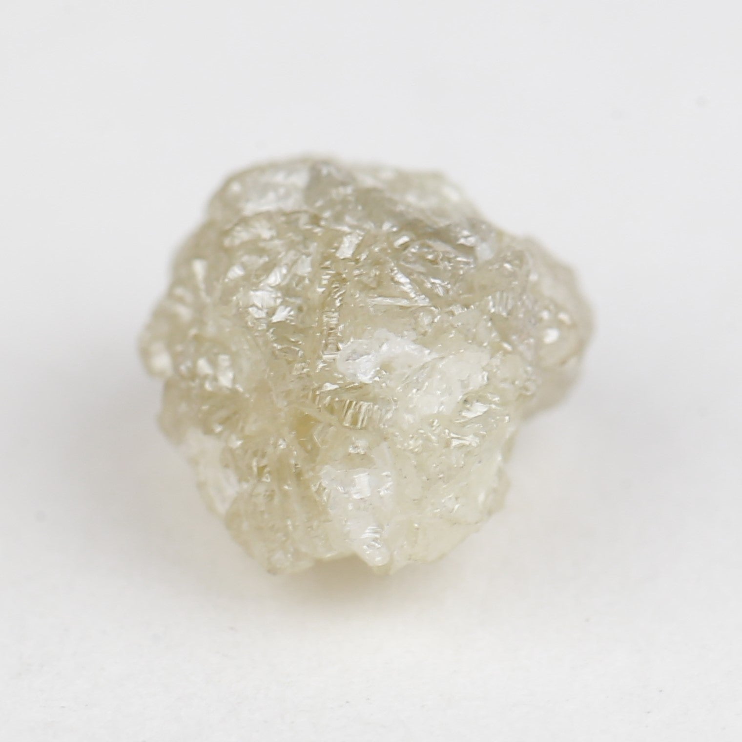 7.10 Carat Natural Rough Raw Yellowish White Diamond 12.92 MM