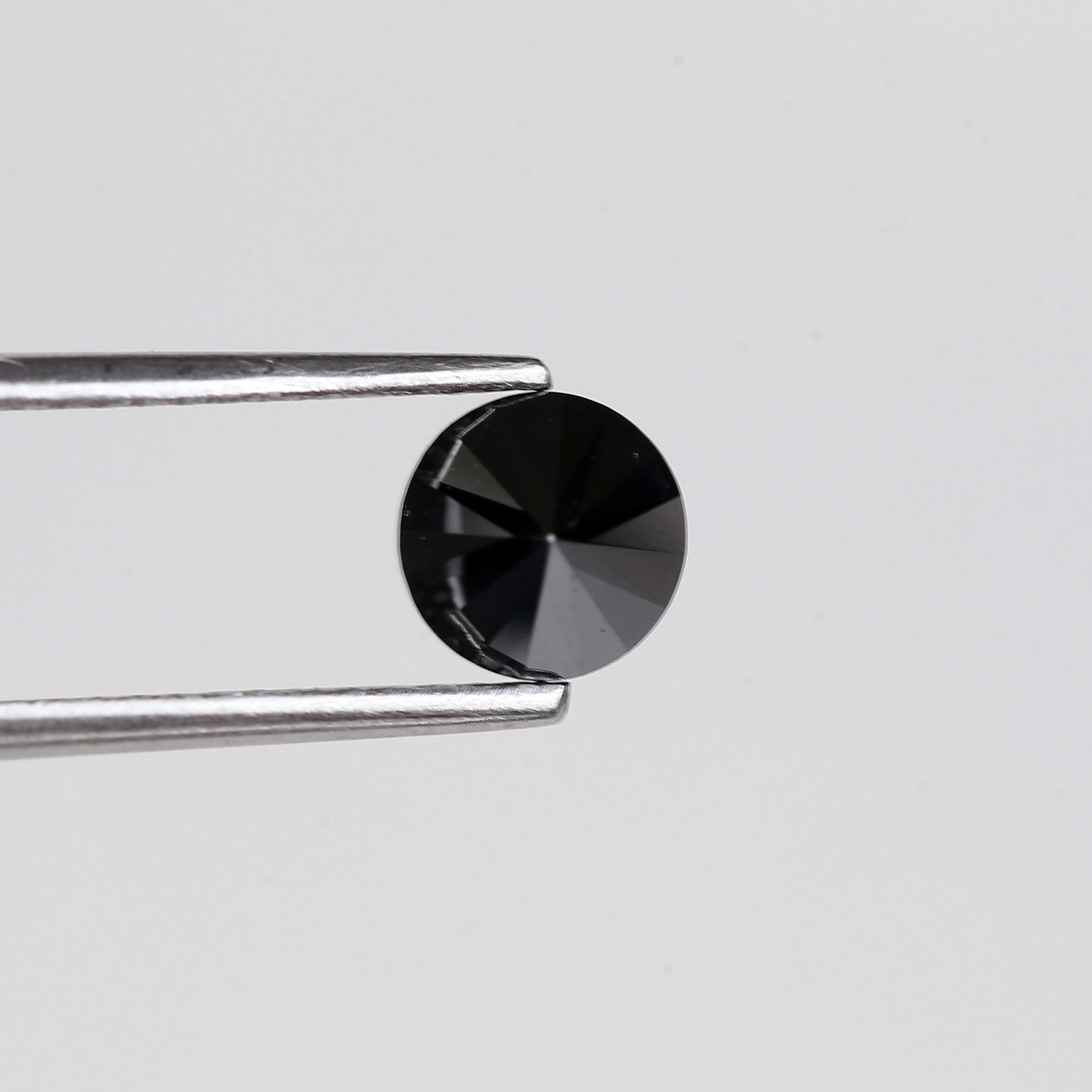 1.19 Carat Natural Round Cut Black Loose Diamond 5.8 MM