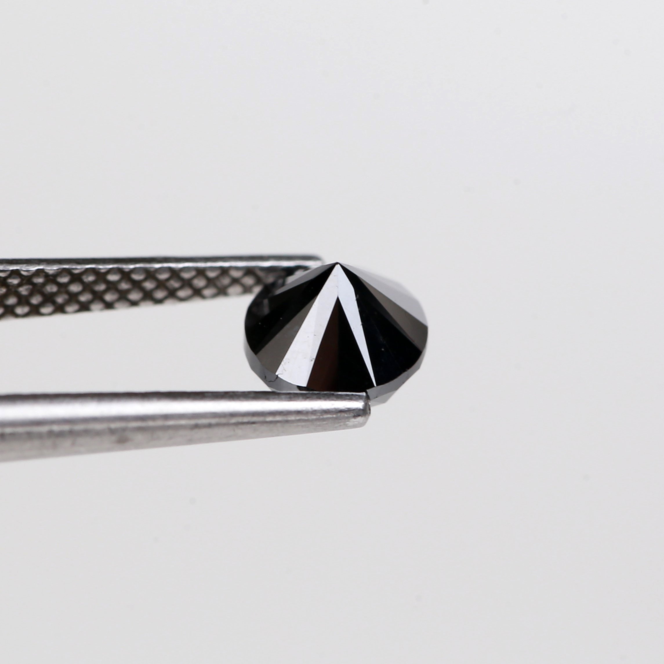 1.19 Carat Natural Round Cut Black Loose Diamond 5.8 MM