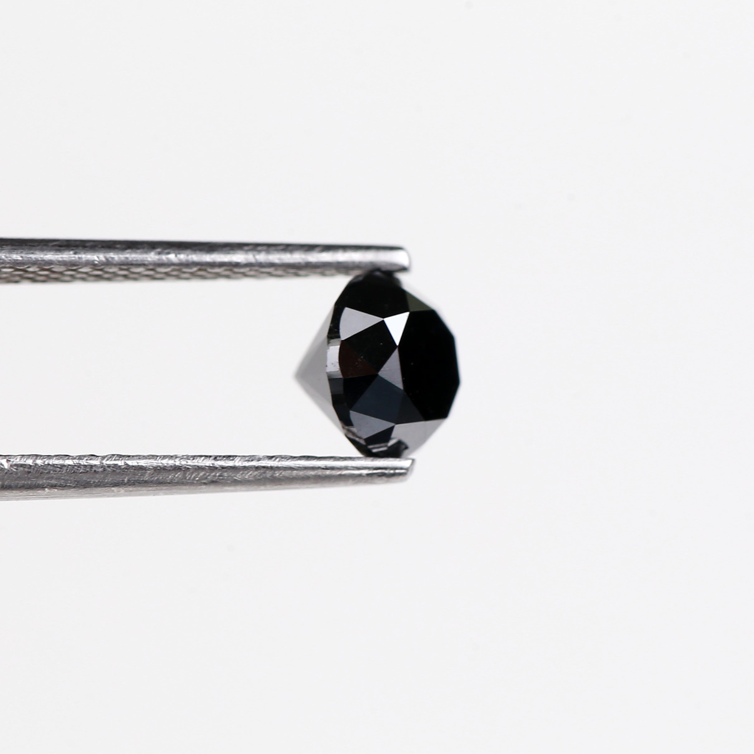 1.19 Carat Natural Round Cut Black Loose Diamond 5.8 MM