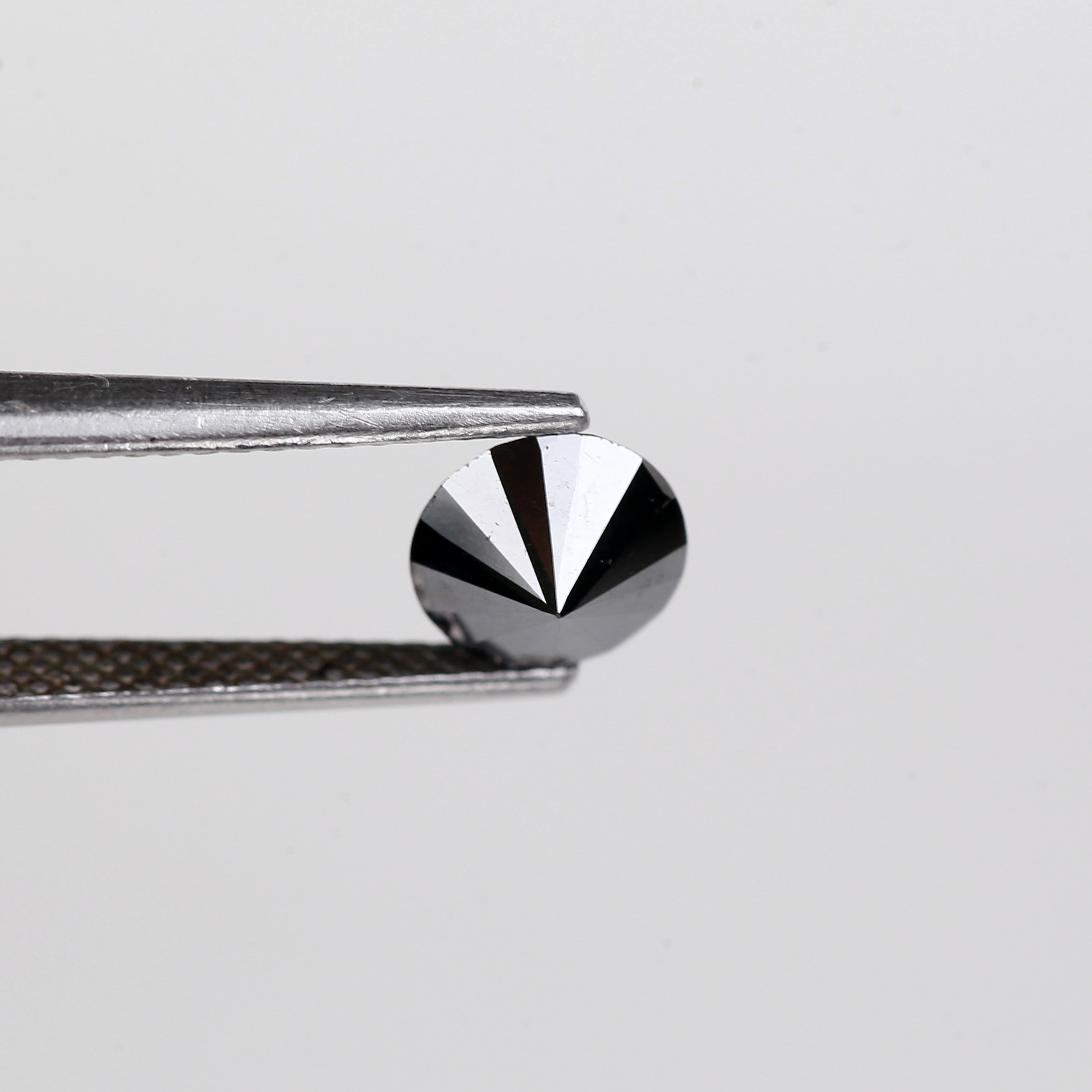 0.91 Carat Natural Round Cut Black Loose Diamond