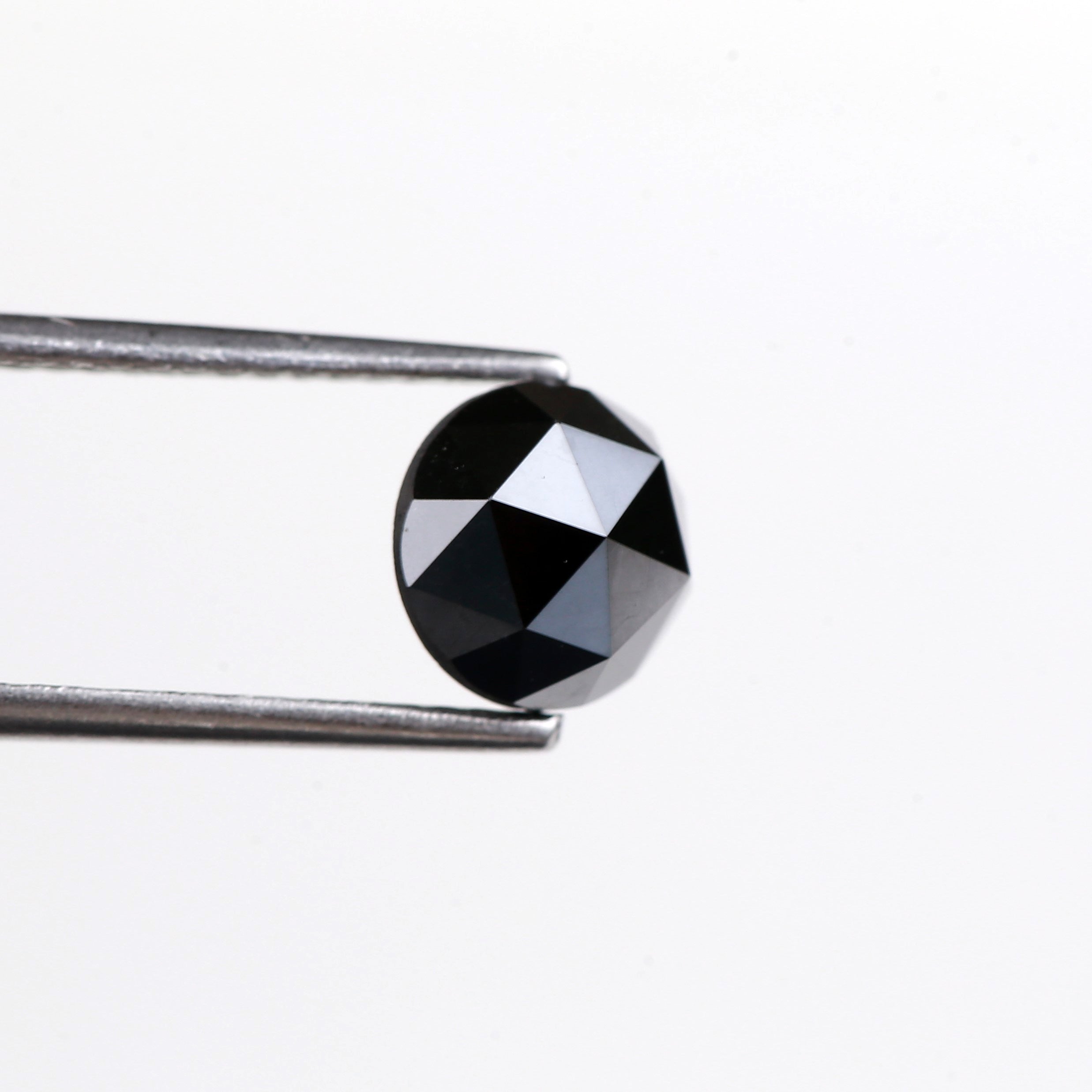 1.83 Carat Natural Rose Cut Black Loose Diamond
