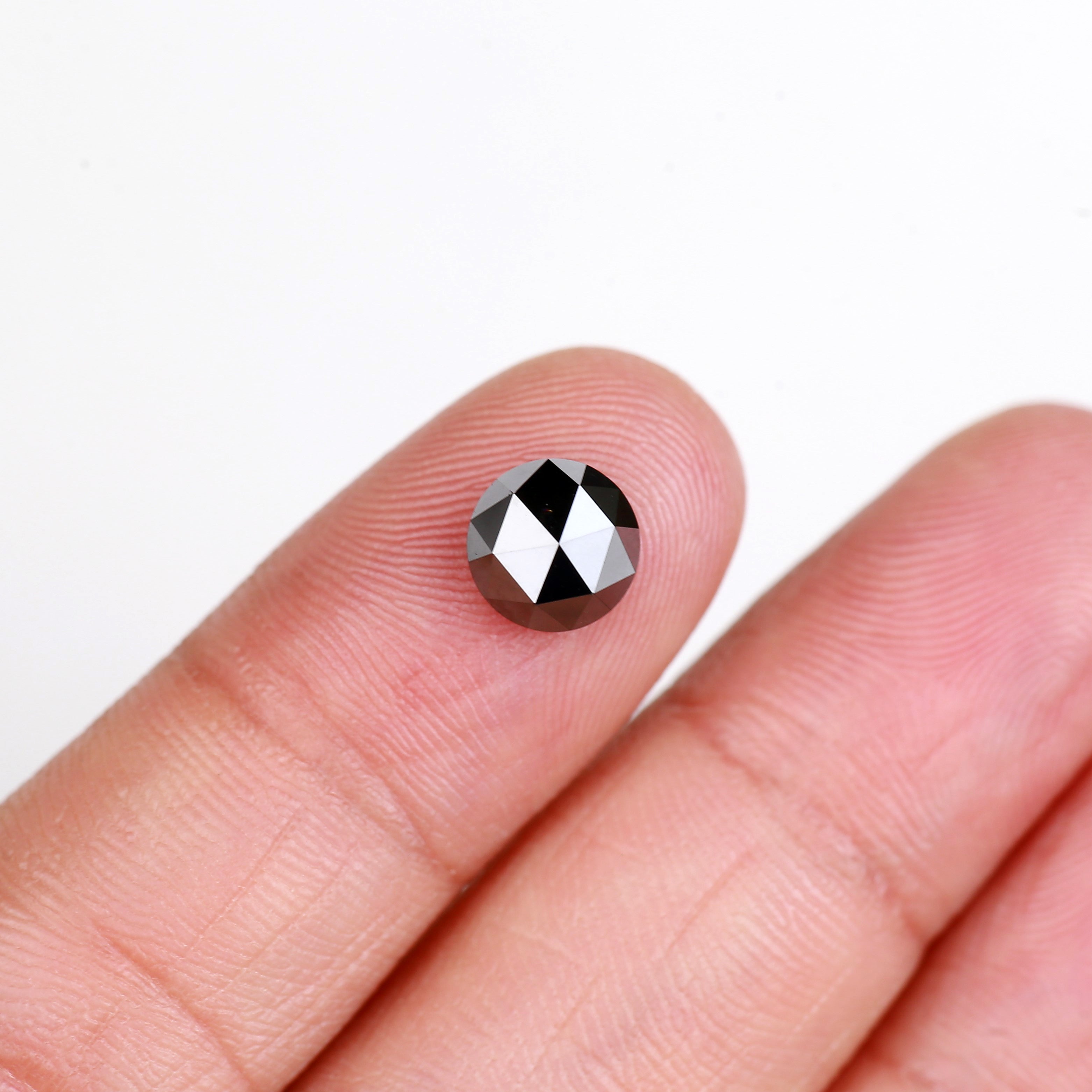 1.83 Carat Natural Rose Cut Black Loose Diamond