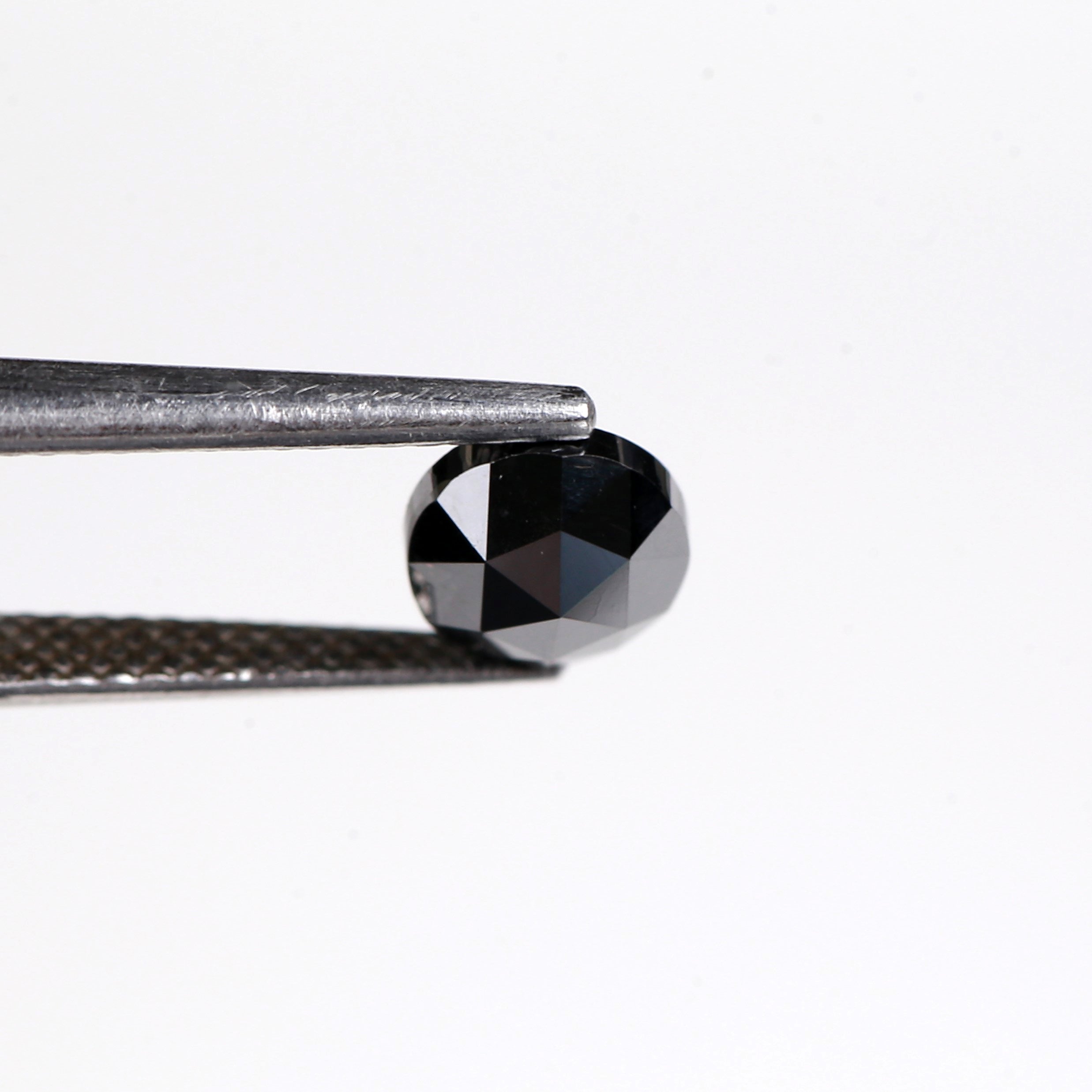 1.09 Carat Natural Rose Cut Black Diamond