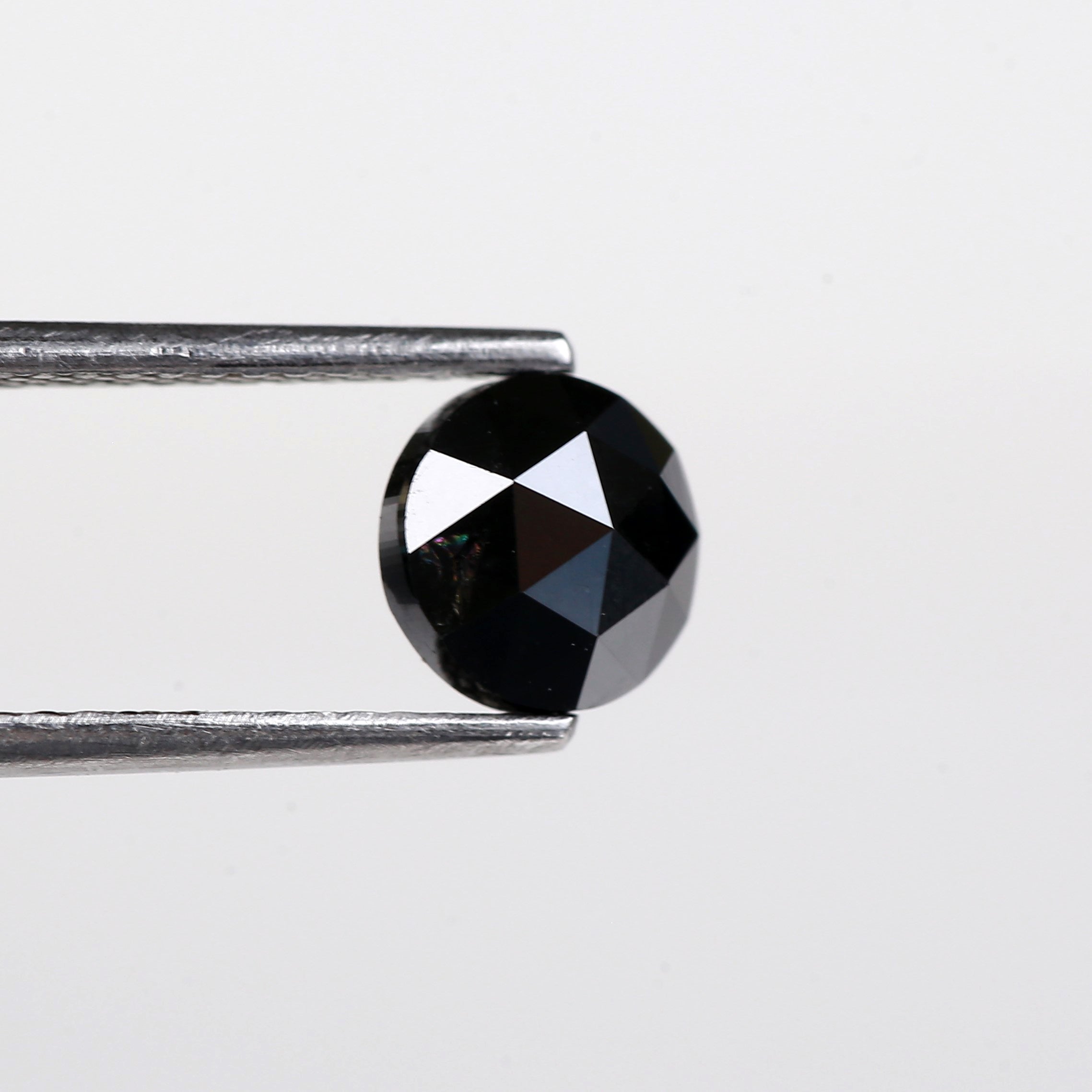 1.09 Carat Natural Rose Cut Black Diamond