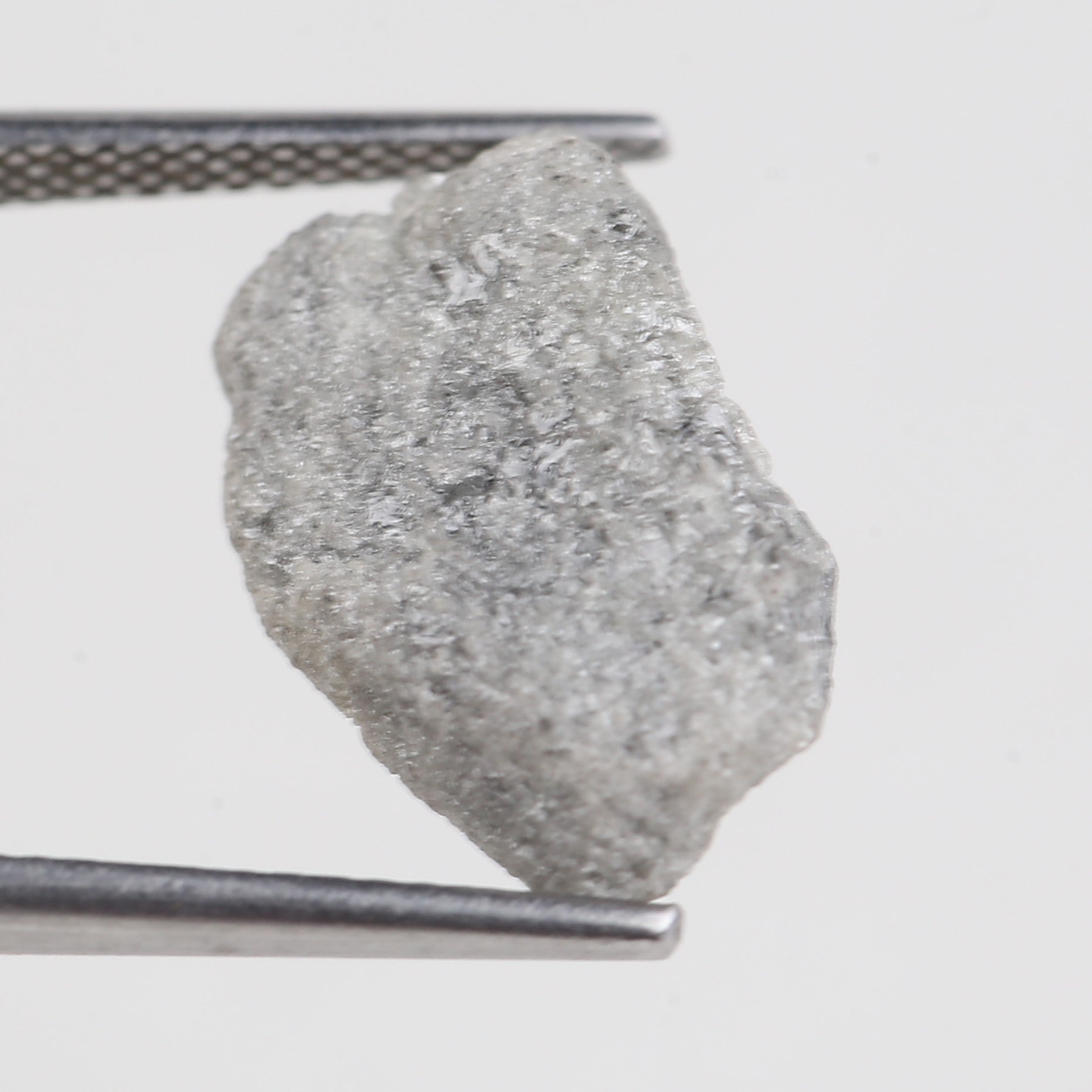 7.25 Carat Natural Raw Gray Diamond 14.72 MM