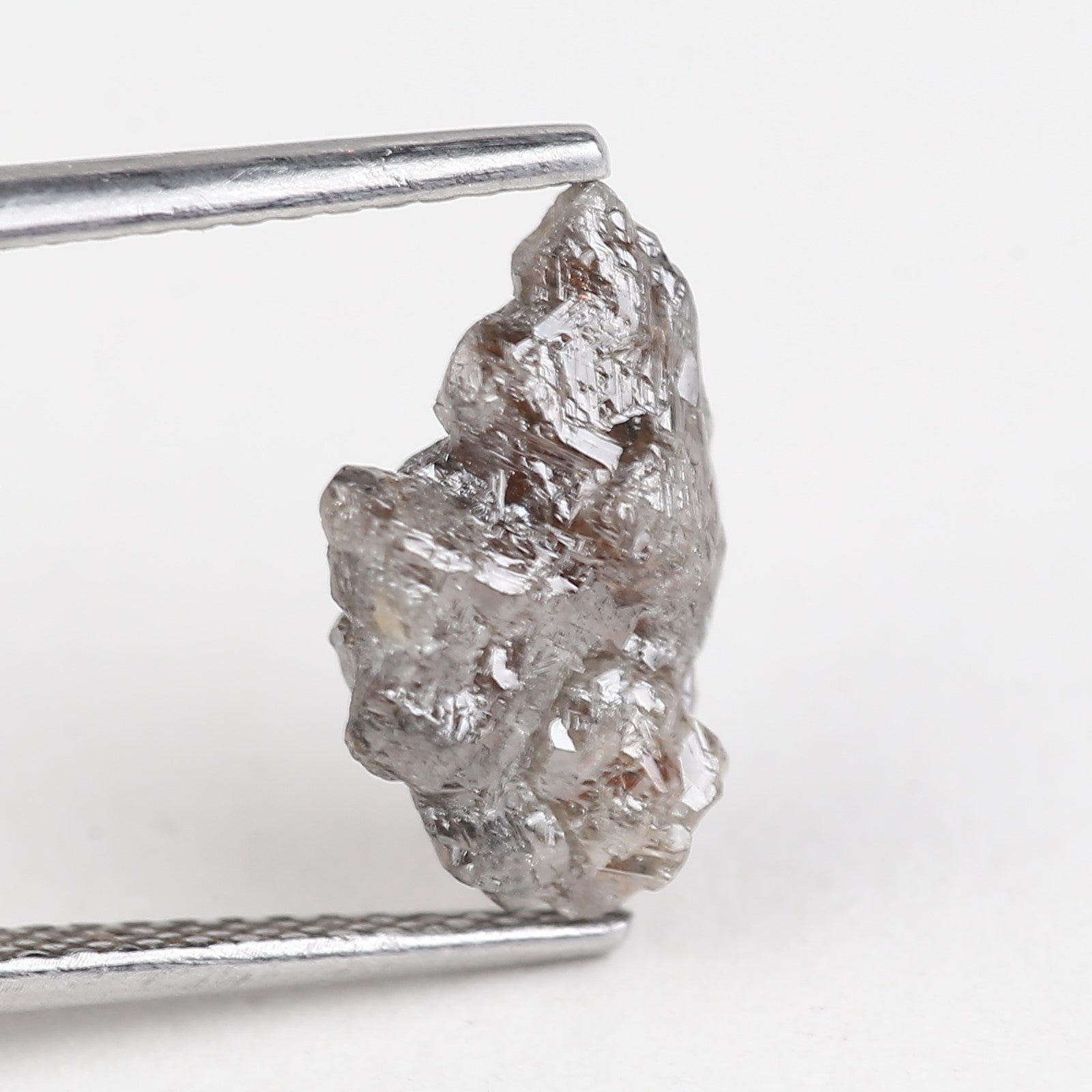 3.02 Carat Natural Uncut Raw Brown Diamond 12.25 MM