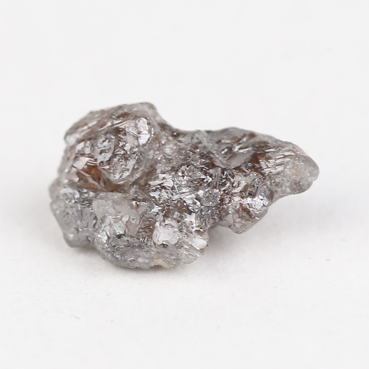 3.02 Carat Natural Uncut Raw Brown Diamond 12.25 MM