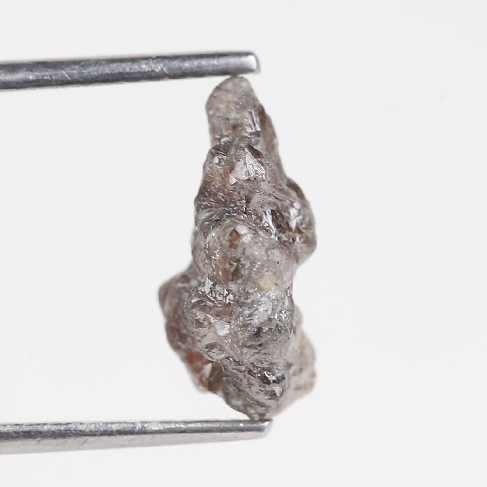 3.02 Carat Natural Uncut Raw Brown Diamond 12.25 MM