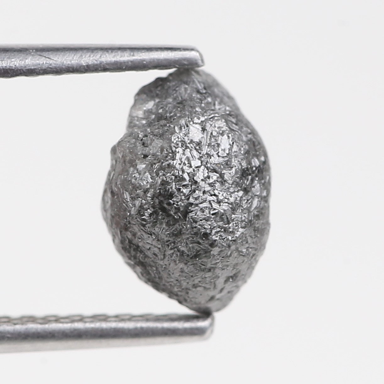 1.97 Carat Natural Rough Uncut Raw Black Diamond 7.92 MM