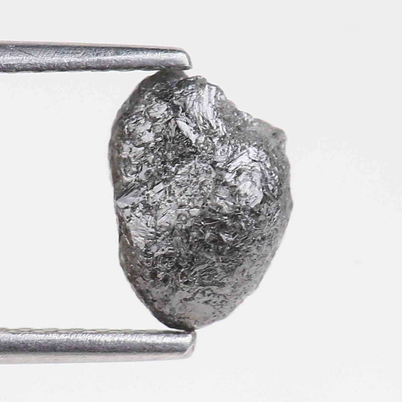 1.97 Carat Natural Rough Uncut Raw Black Diamond 7.92 MM
