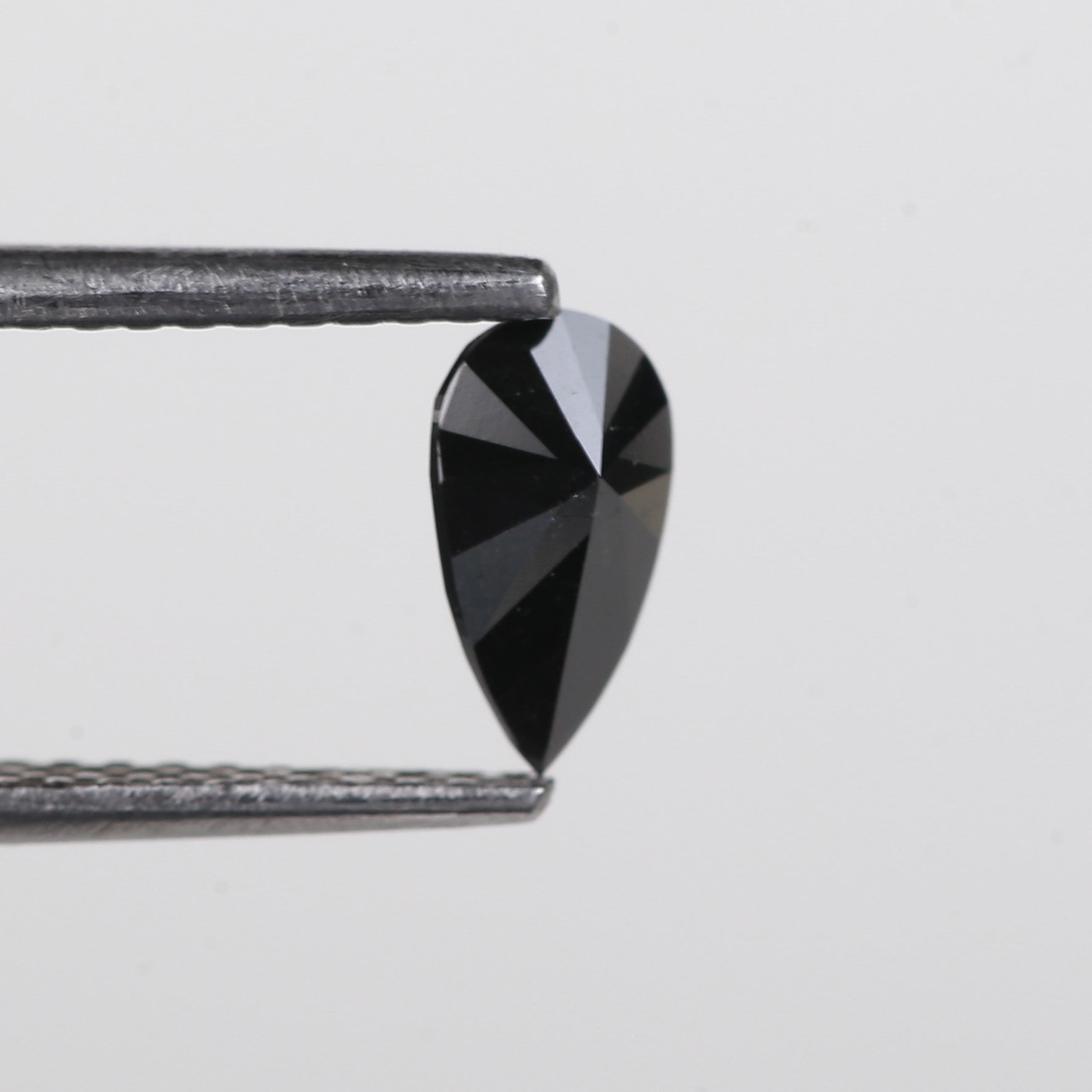 0.41 carat pear black diamond natural loose for engagement ring