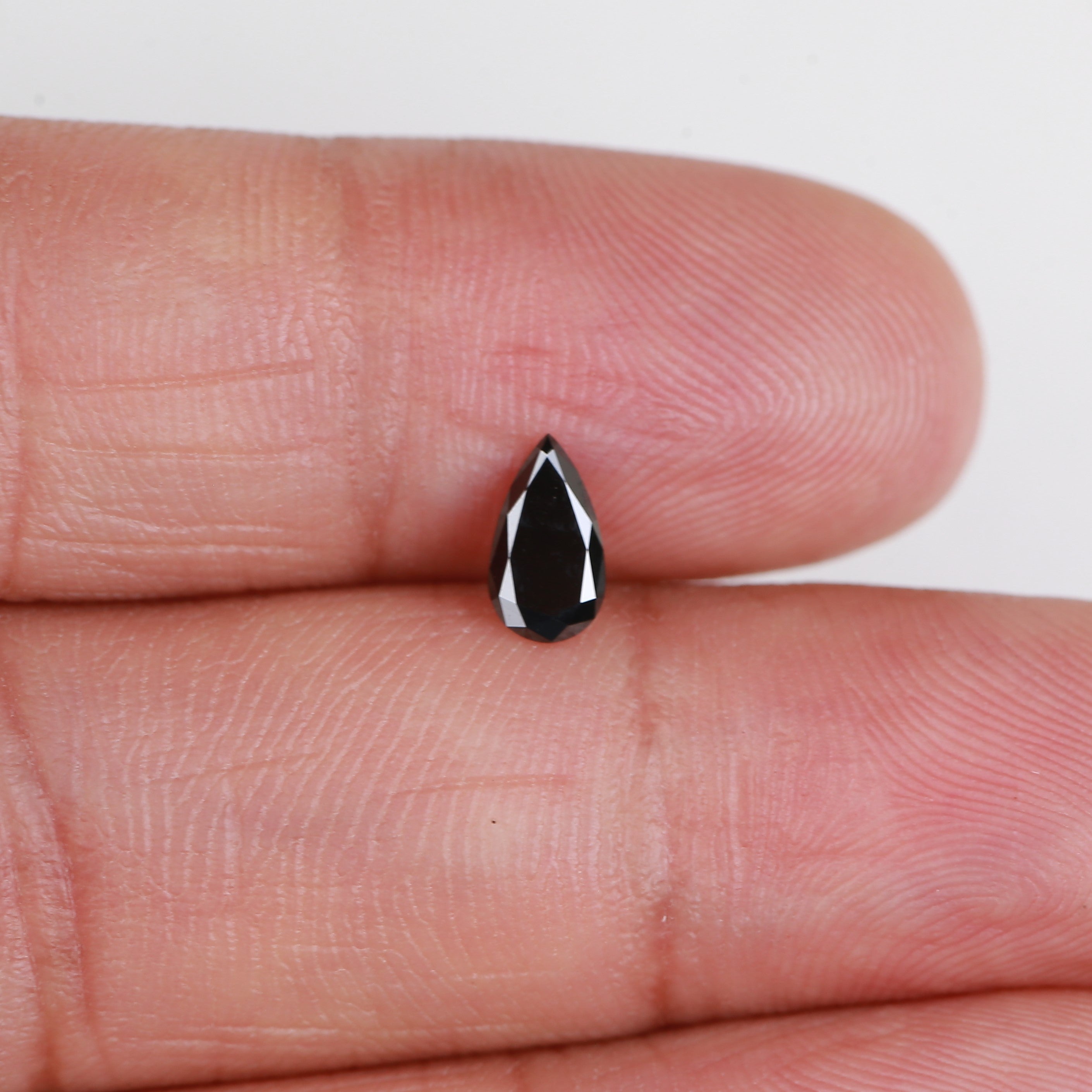 0.41 carat pear black diamond natural loose for engagement ring