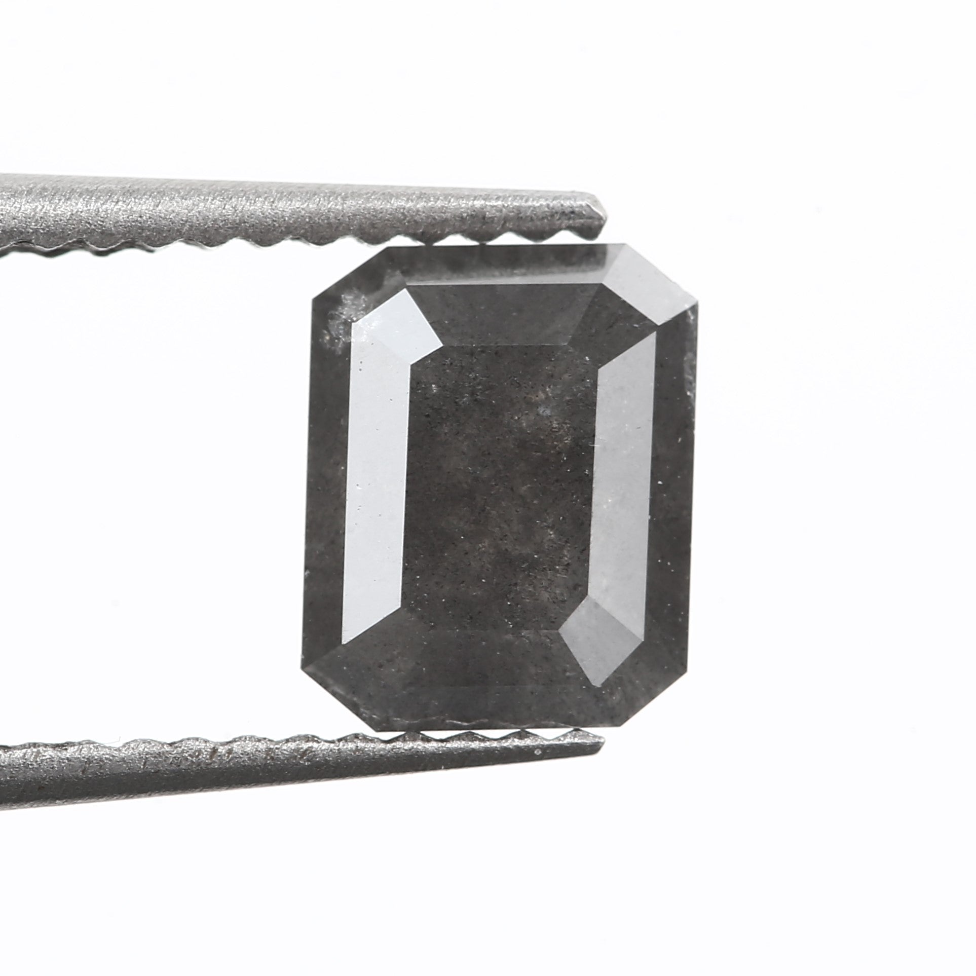 salt and pepper diamond emerald