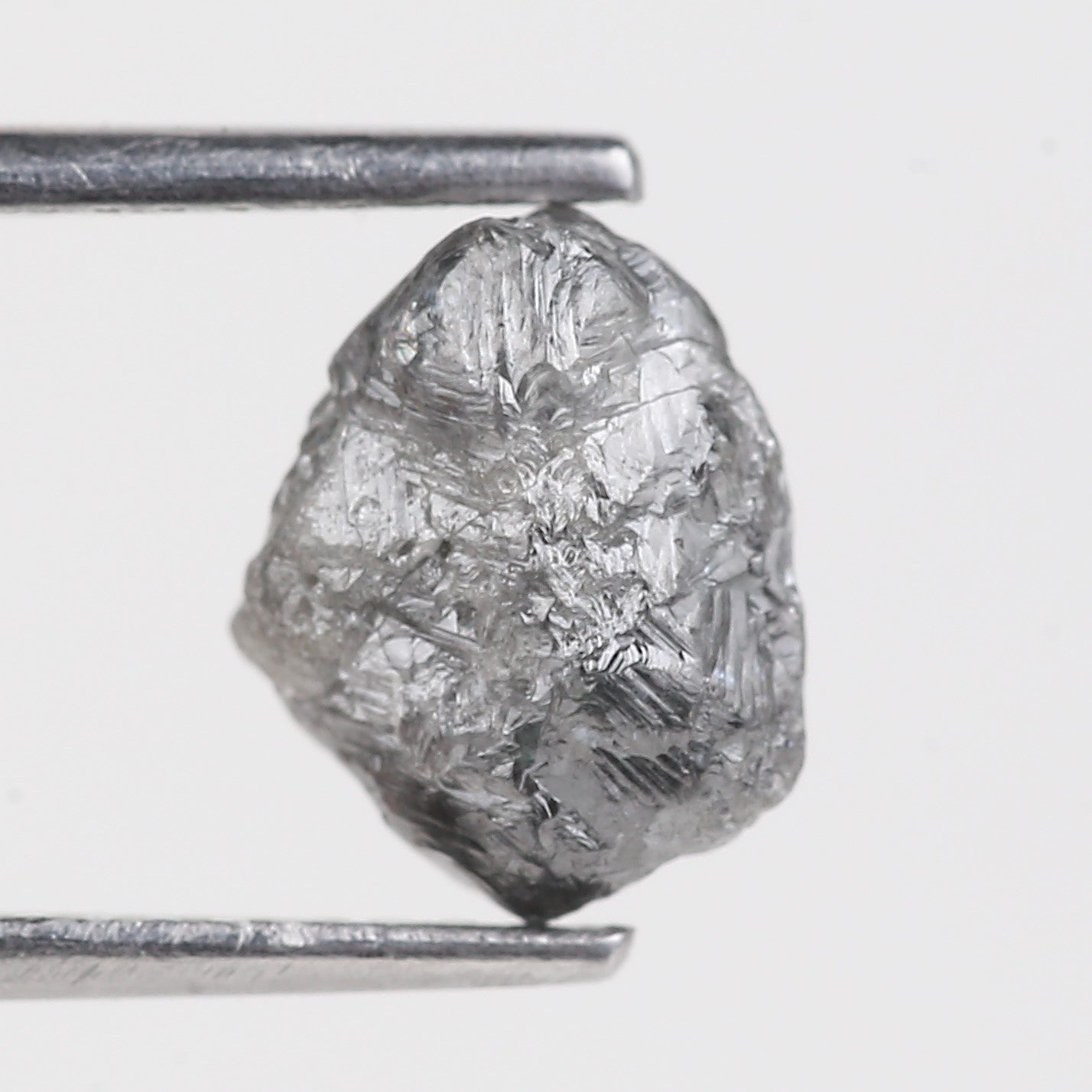 2.92 Carat Natural Rough Uncut Raw Gray Diamond For Jewelry