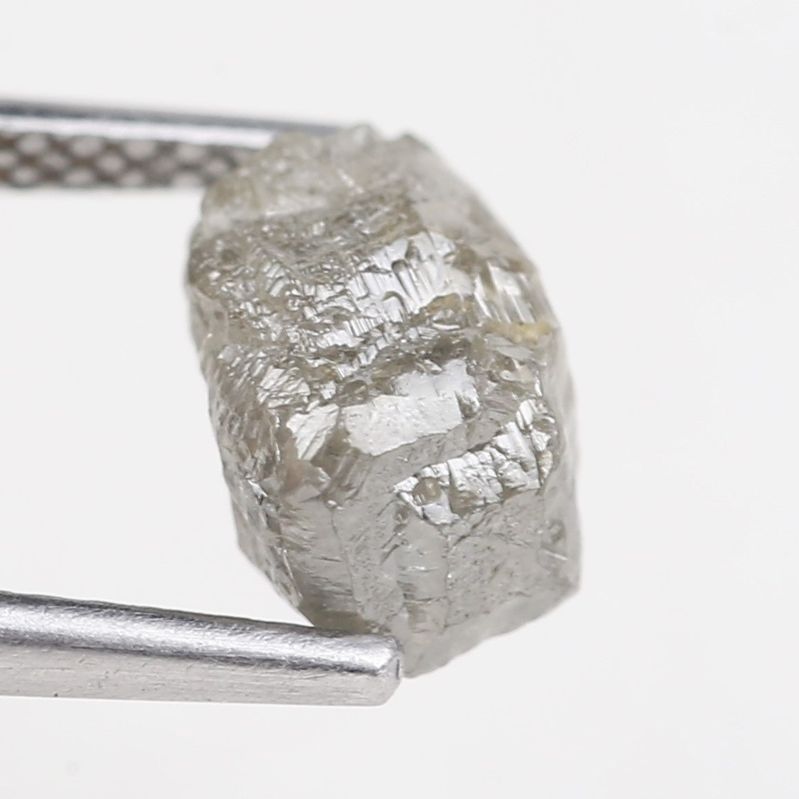 2.50 Carat Natural Rough Gray Diamond 8.45 MM