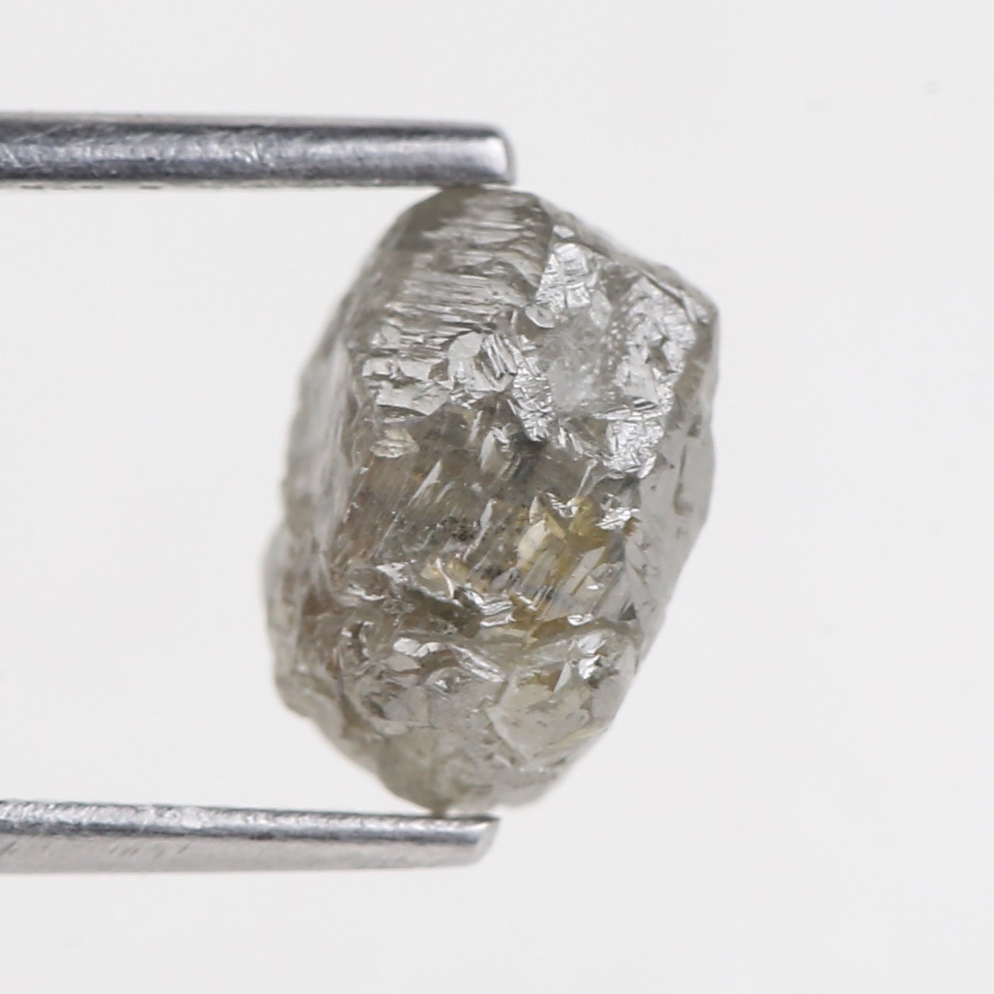 2.50 Carat Natural Rough Gray Diamond 8.45 MM