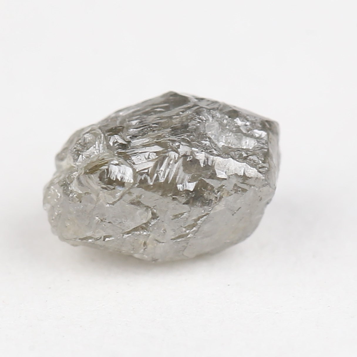 2.50 Carat Natural Rough Gray Diamond 8.45 MM