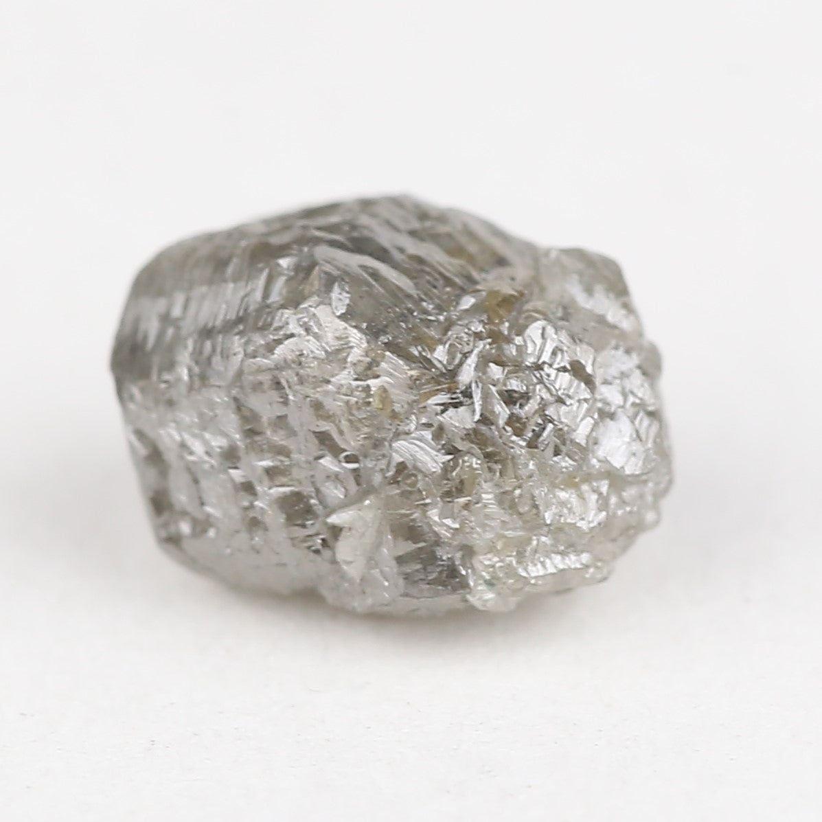2.50 Carat Natural Rough Gray Diamond 8.45 MM