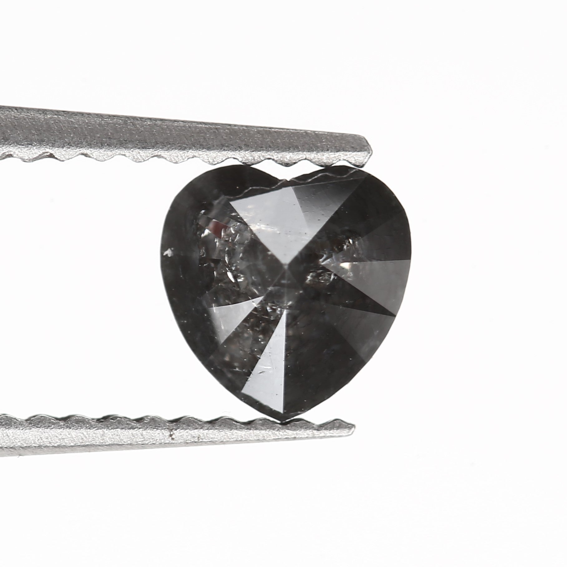 salt and pepper diamond heart