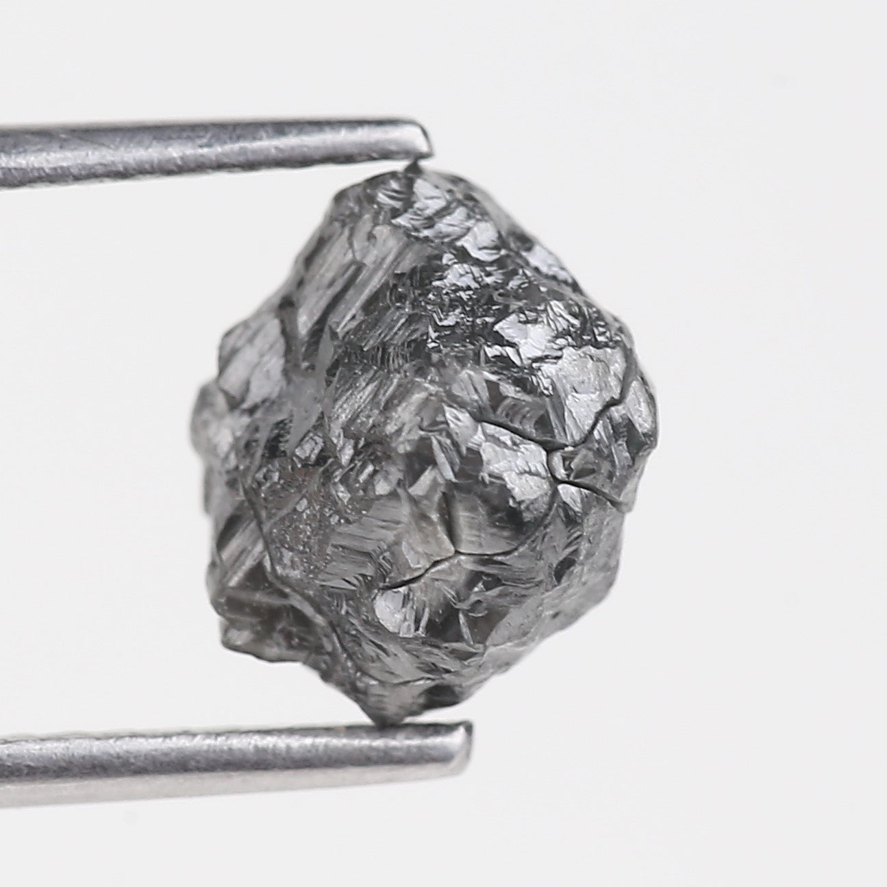 3 Carat Natural Gray Black Rough Diamond