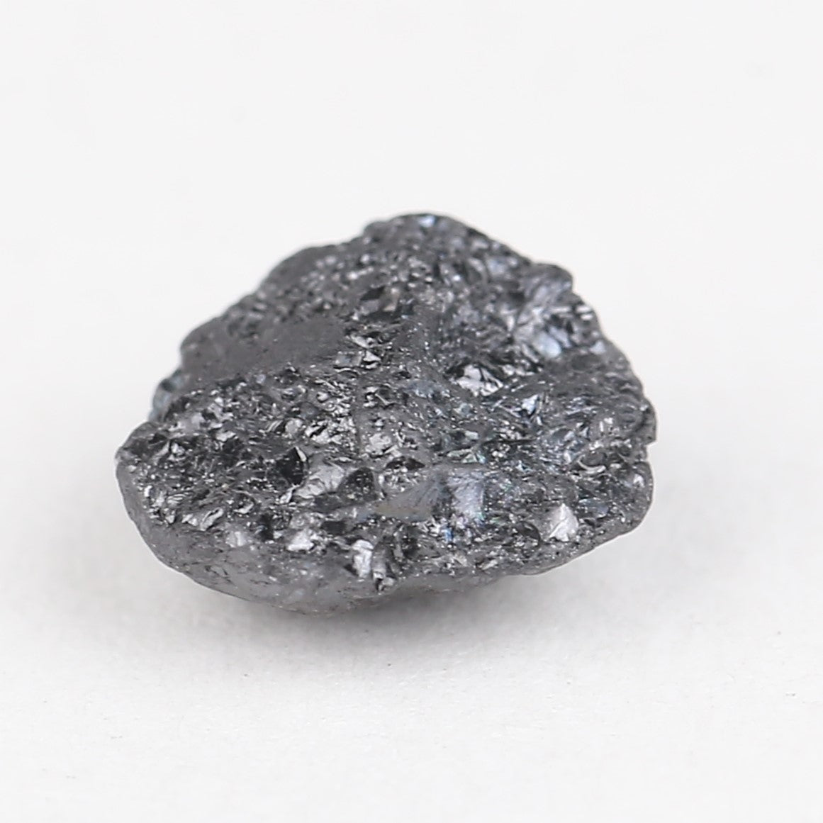 2.98 Carat Natural Black Rough Diamond 8.61 MM