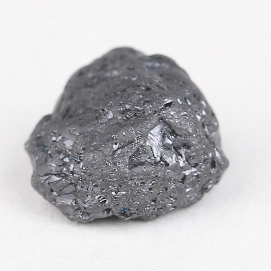 2.98 Carat Natural Black Rough Diamond 8.61 MM