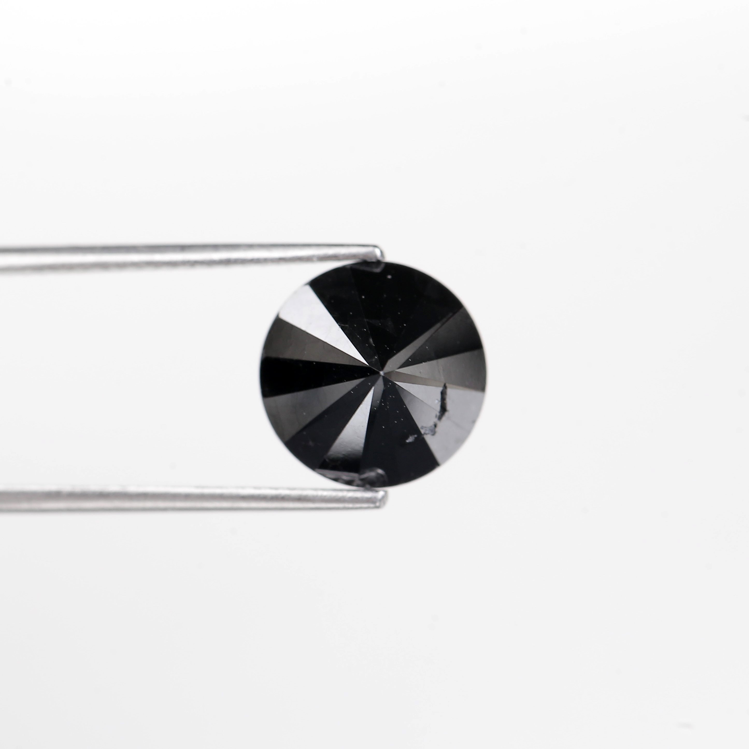 5.51 Carat Natural Round Cut Black Loose Diamond 10.20 MM