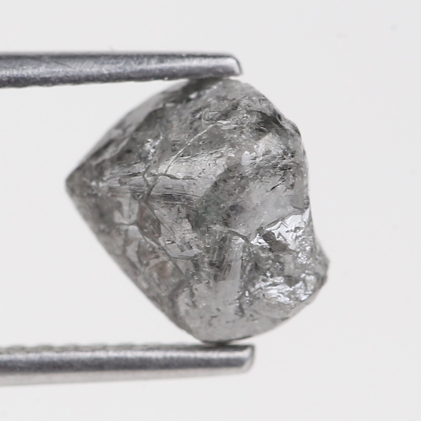 2.68 Carat Natural Black Gray Rough Diamond 7.52 MM
