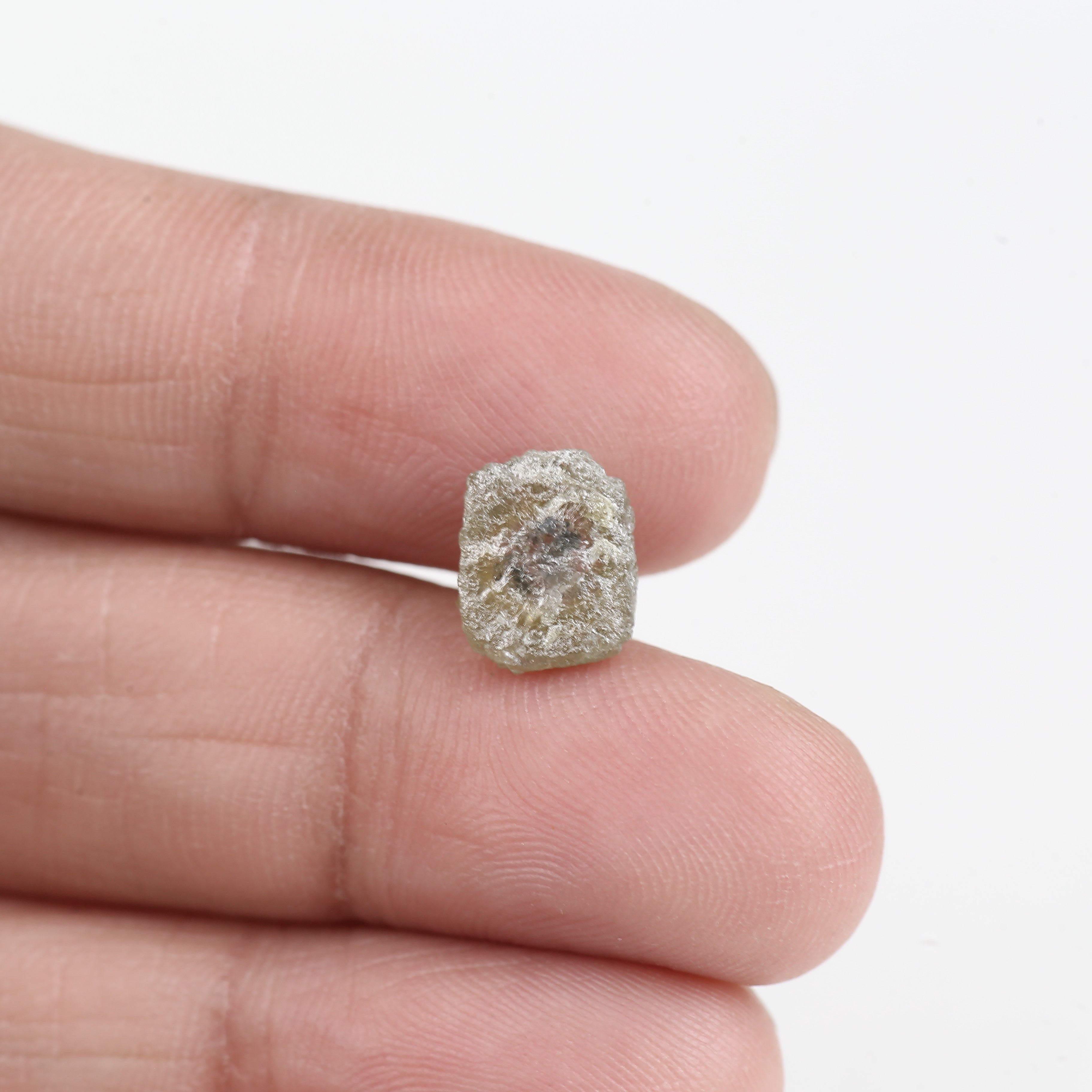 1.97 Carat Natural Rough Yellow Diamond 9.50 MM