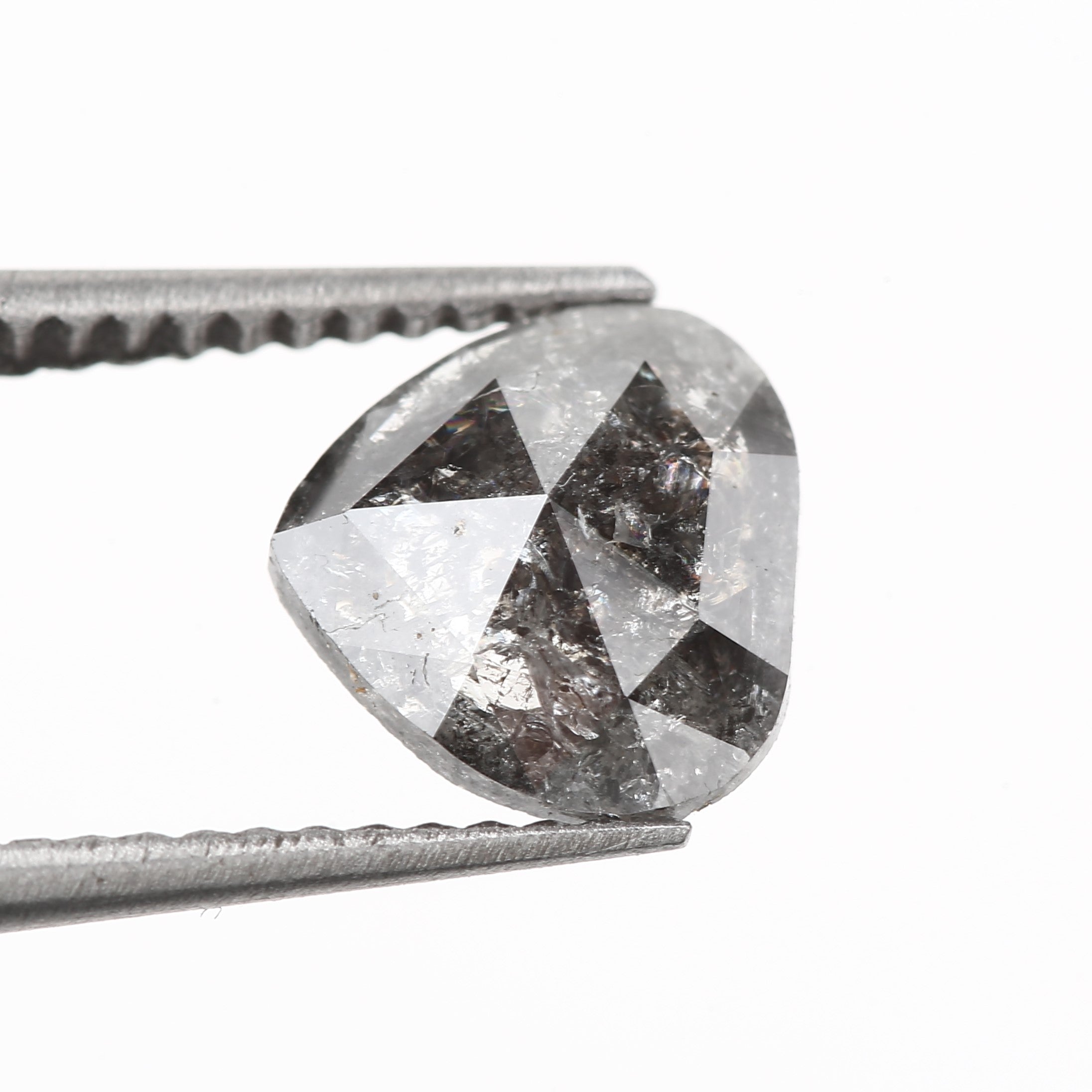 natural diamond salt and pepper rose cut