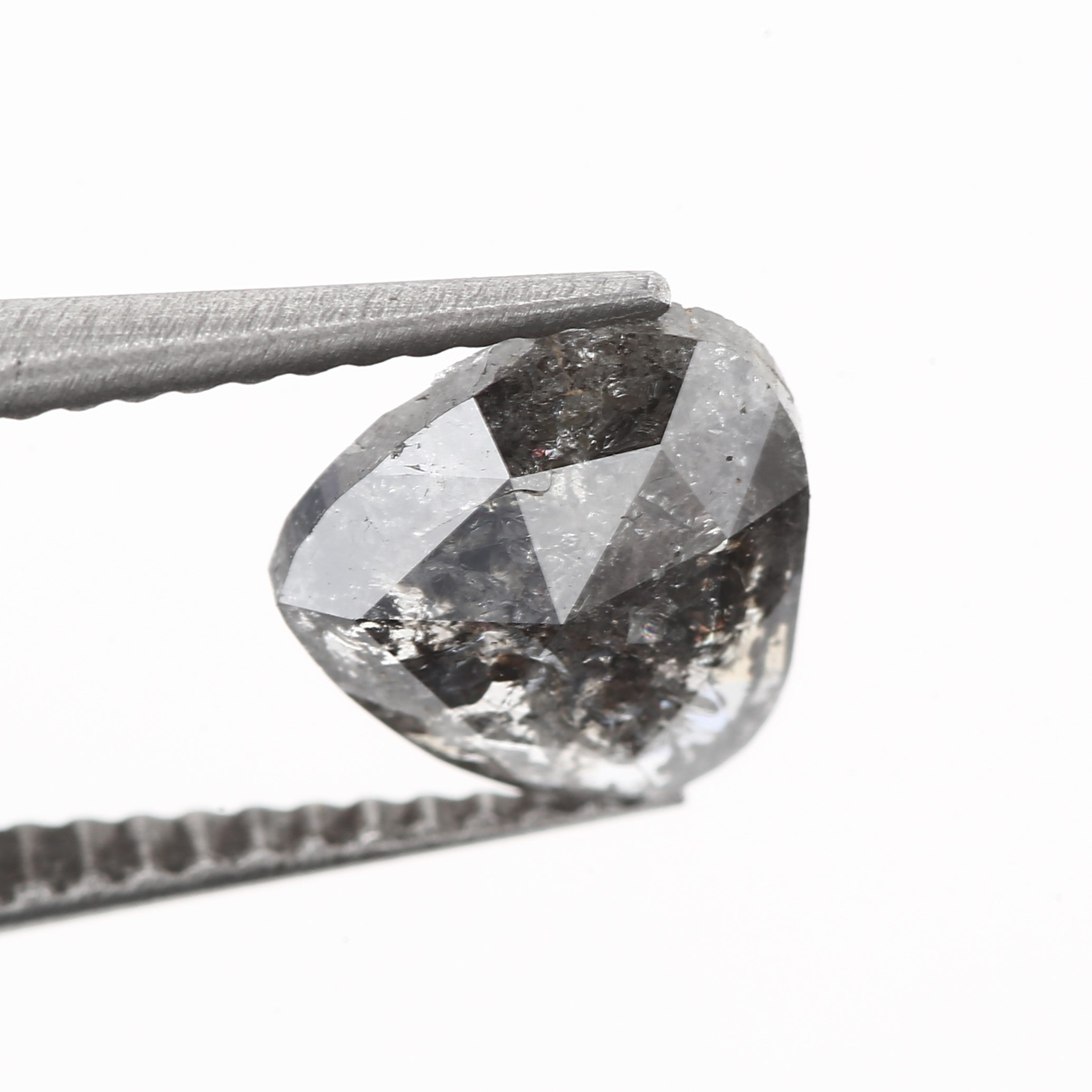 rose cut natural diamond salt and pepper