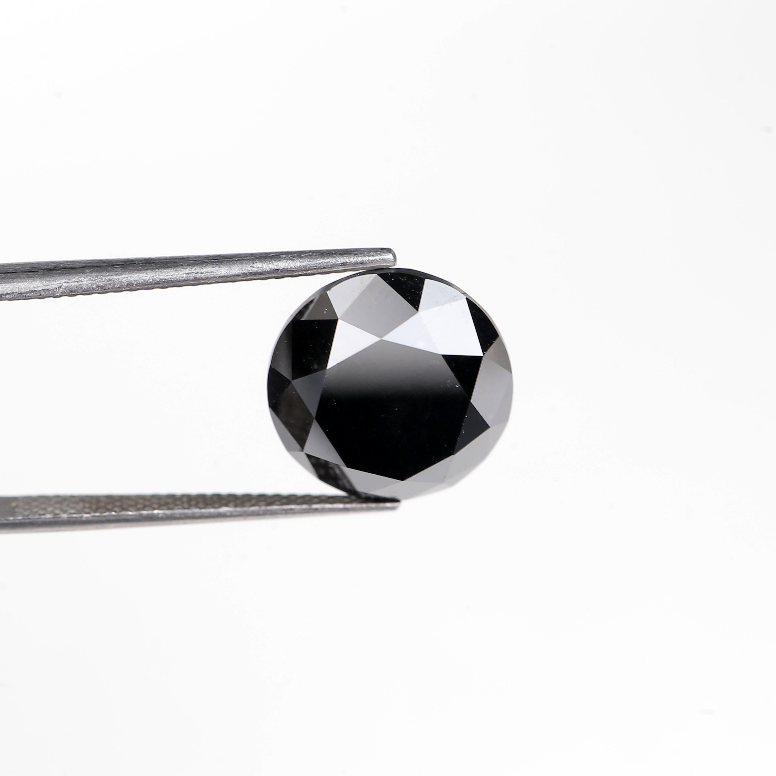 11 Ct Round Black Diamond Natural Earth Mine Conflict Free 12.90 MM