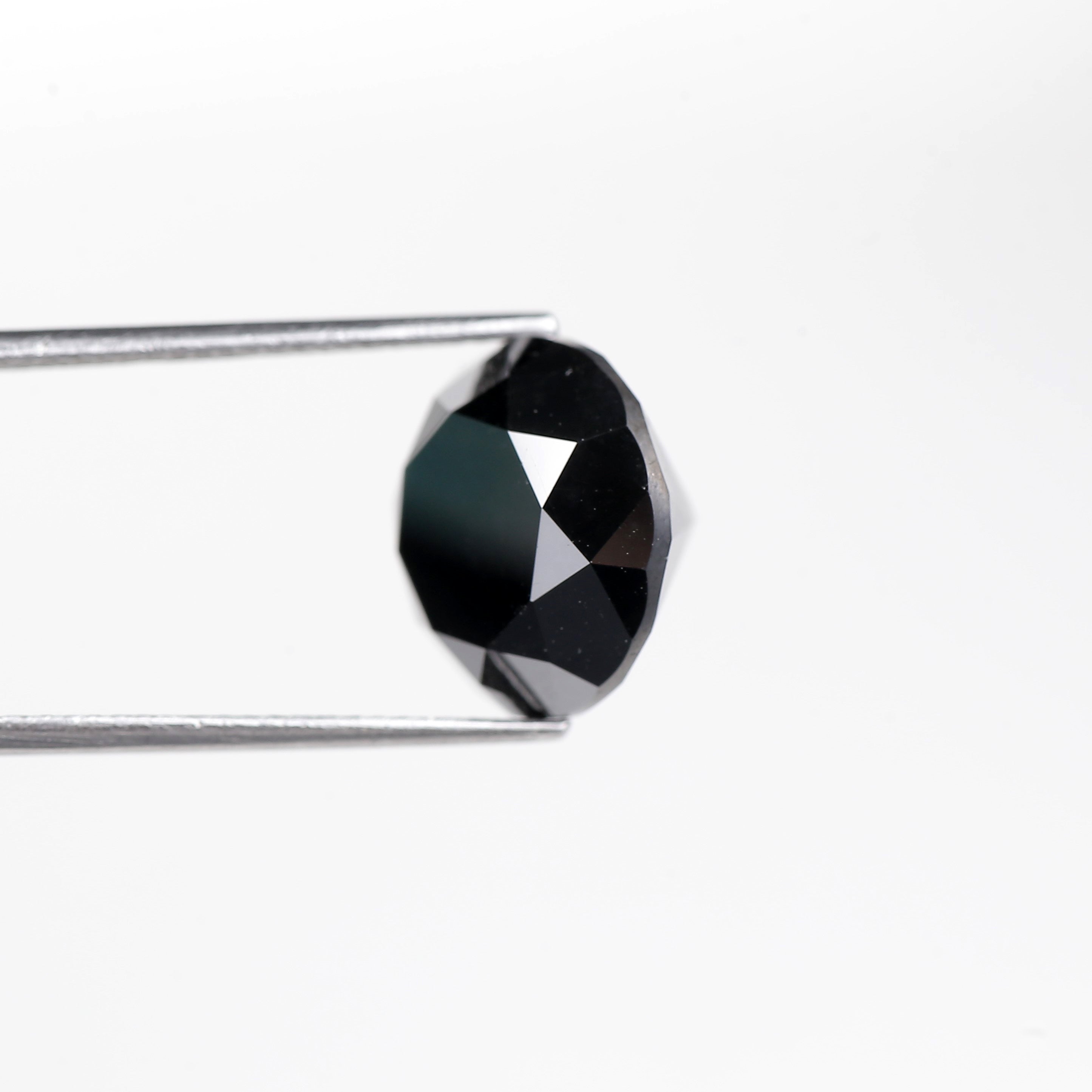 11 Ct Round Black Diamond Natural Earth Mine Conflict Free 12.90 MM